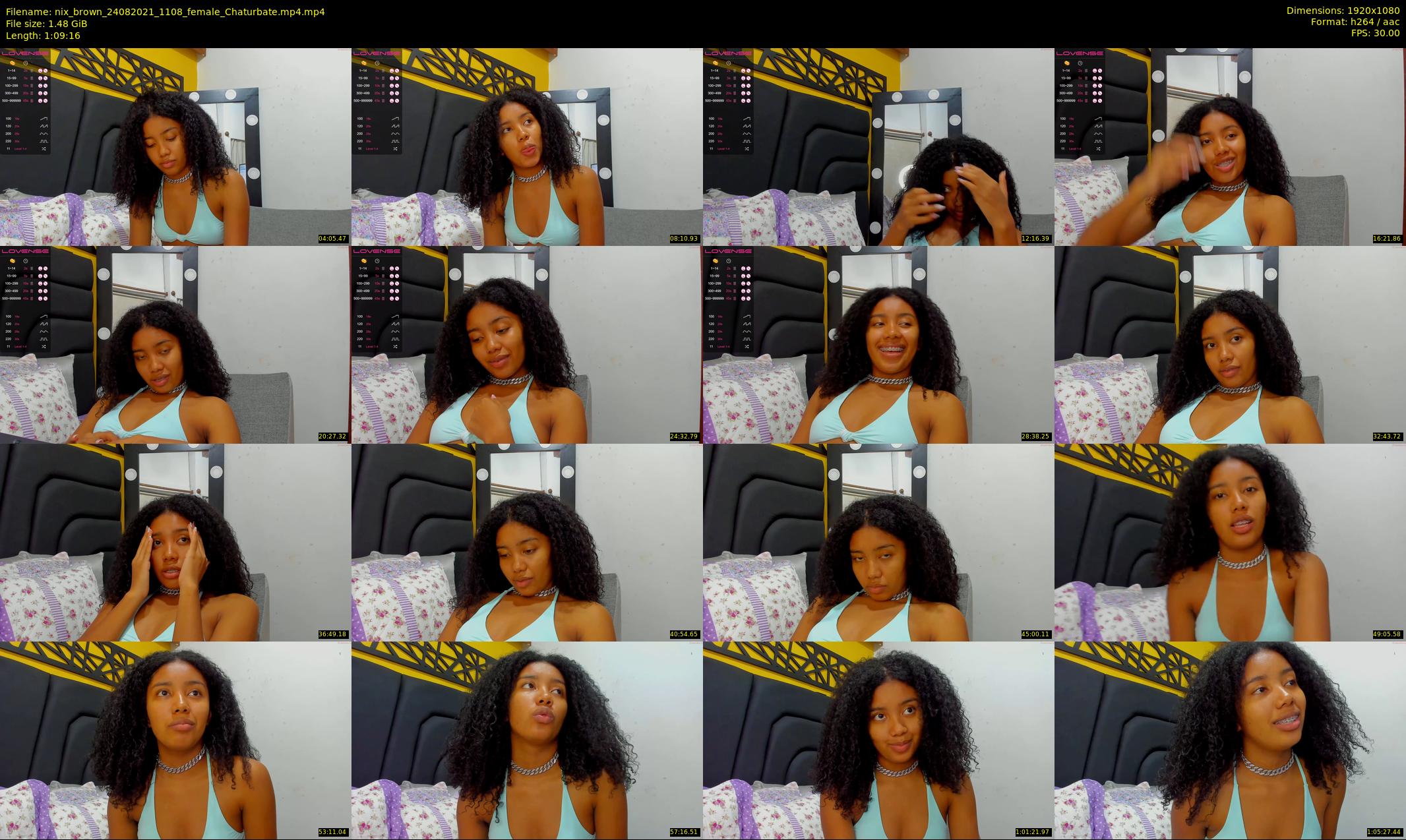 nix_brown — 70 minute Chaturbate female cam show recording, 1080p, Aug 24, 2021