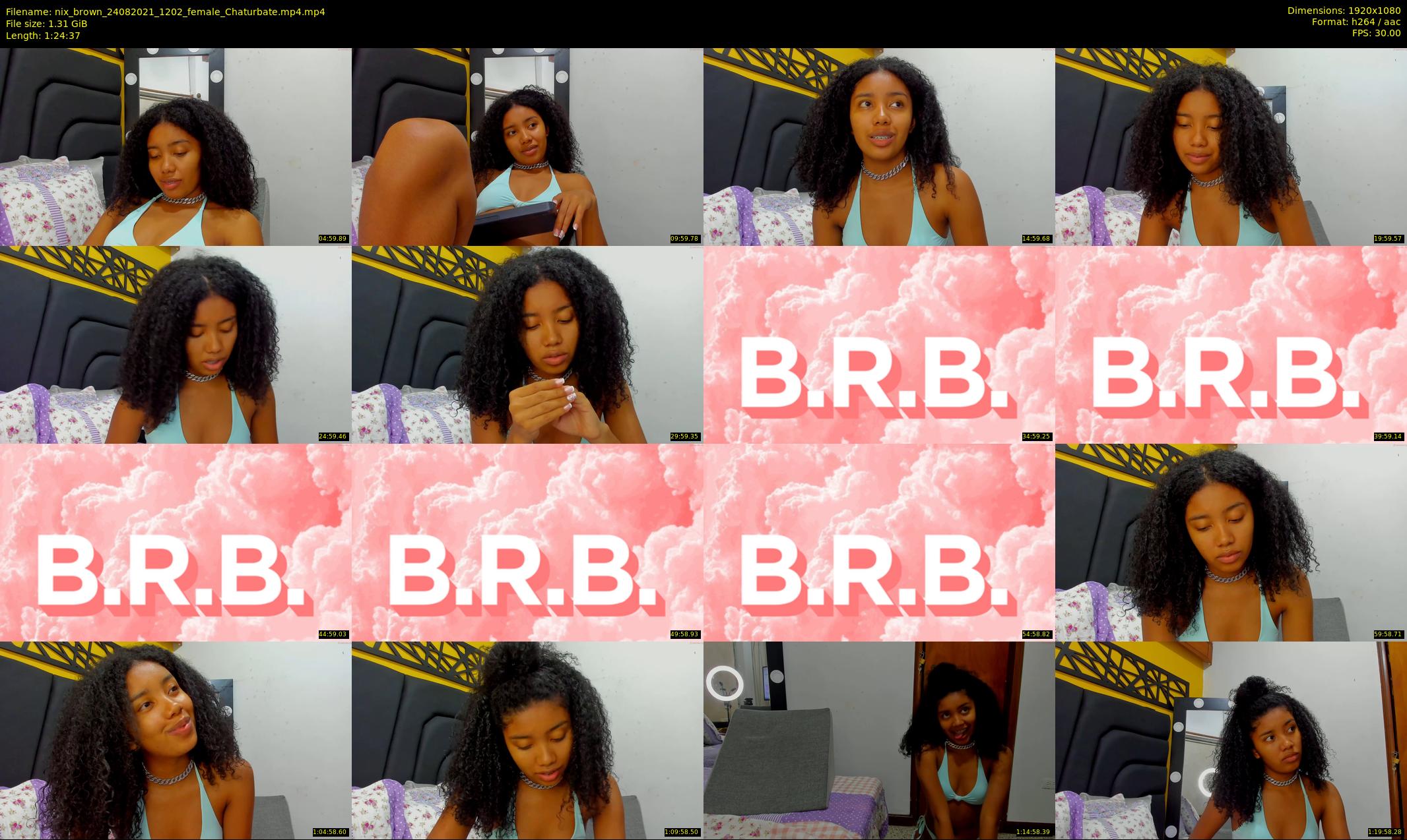 nix_brown — 85 minute Chaturbate female cam show recording, 1080p, Aug 24, 2021