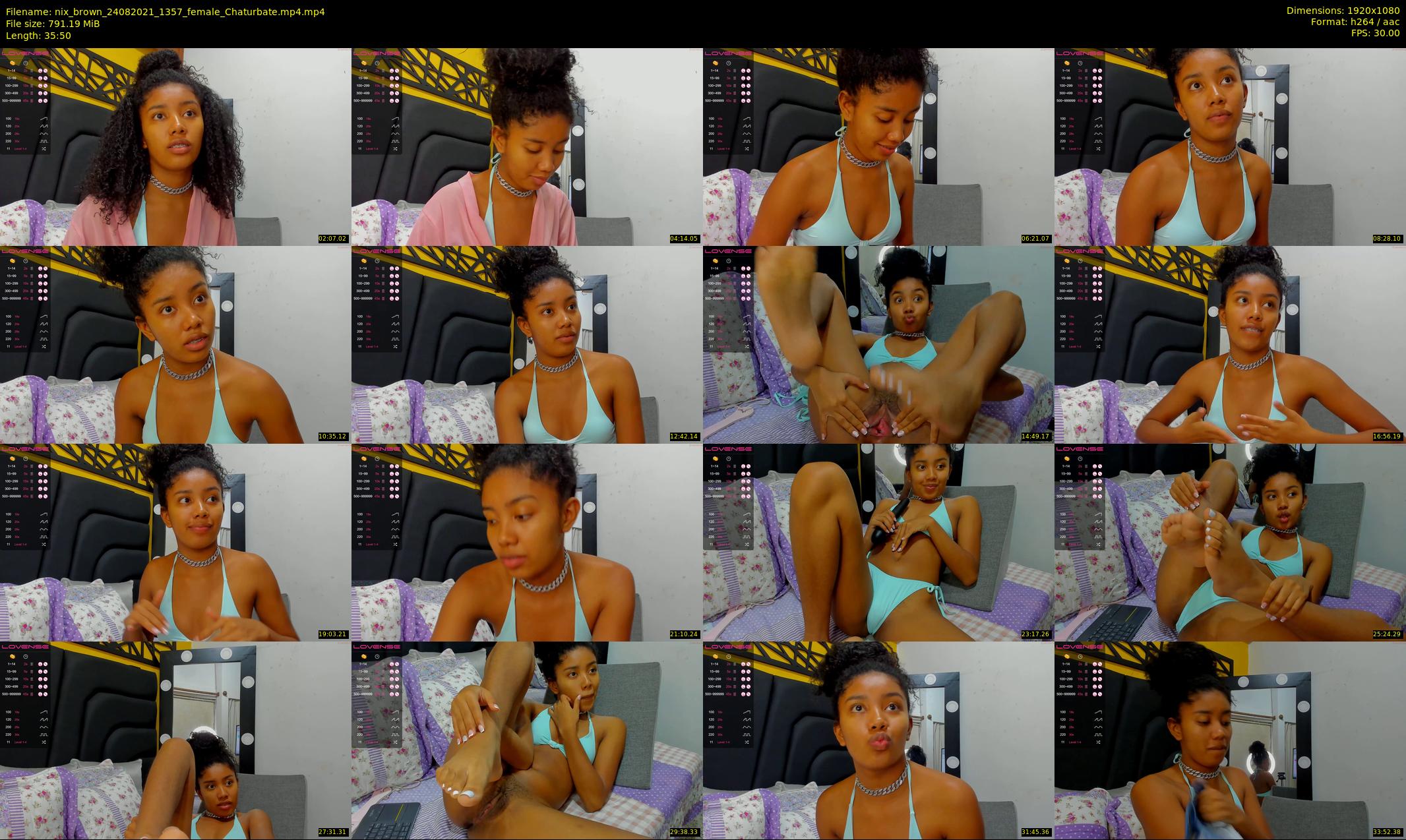 nix_brown — 36 minute Chaturbate female cam show recording, 1080p, Aug 24, 2021