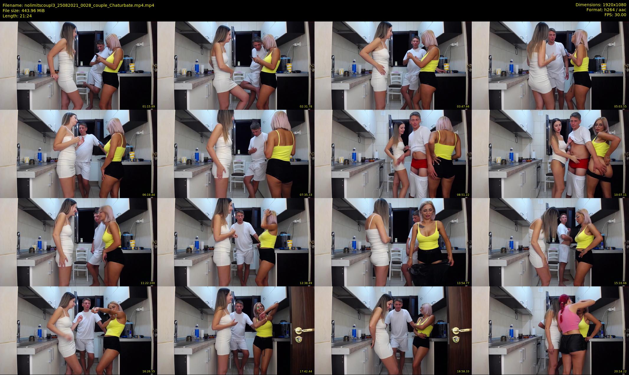 nolimitscoupl3 — 22 minute Chaturbate couple cam show recording, 1080p, Aug 25, 2021