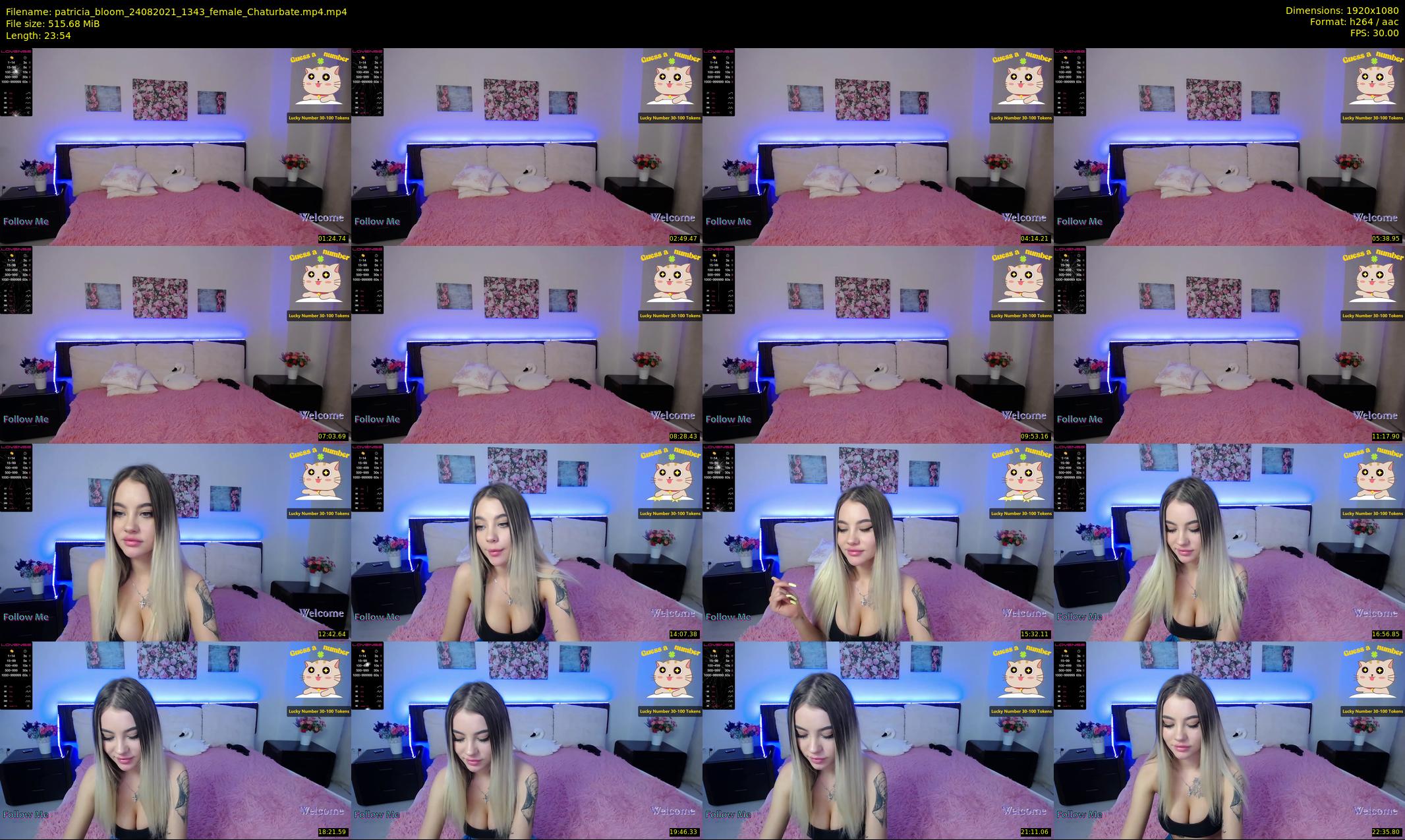 patricia_bloom — 24 minute Chaturbate female cam show recording, 1080p, Aug 24, 2021