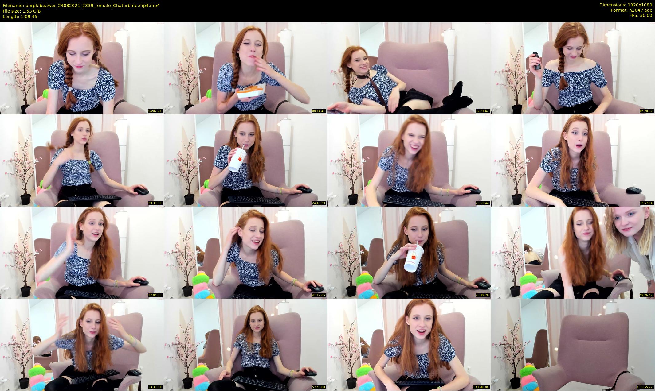 purplebeawer — 70 minute Chaturbate female cam show recording, 1080p, Aug 24, 2021