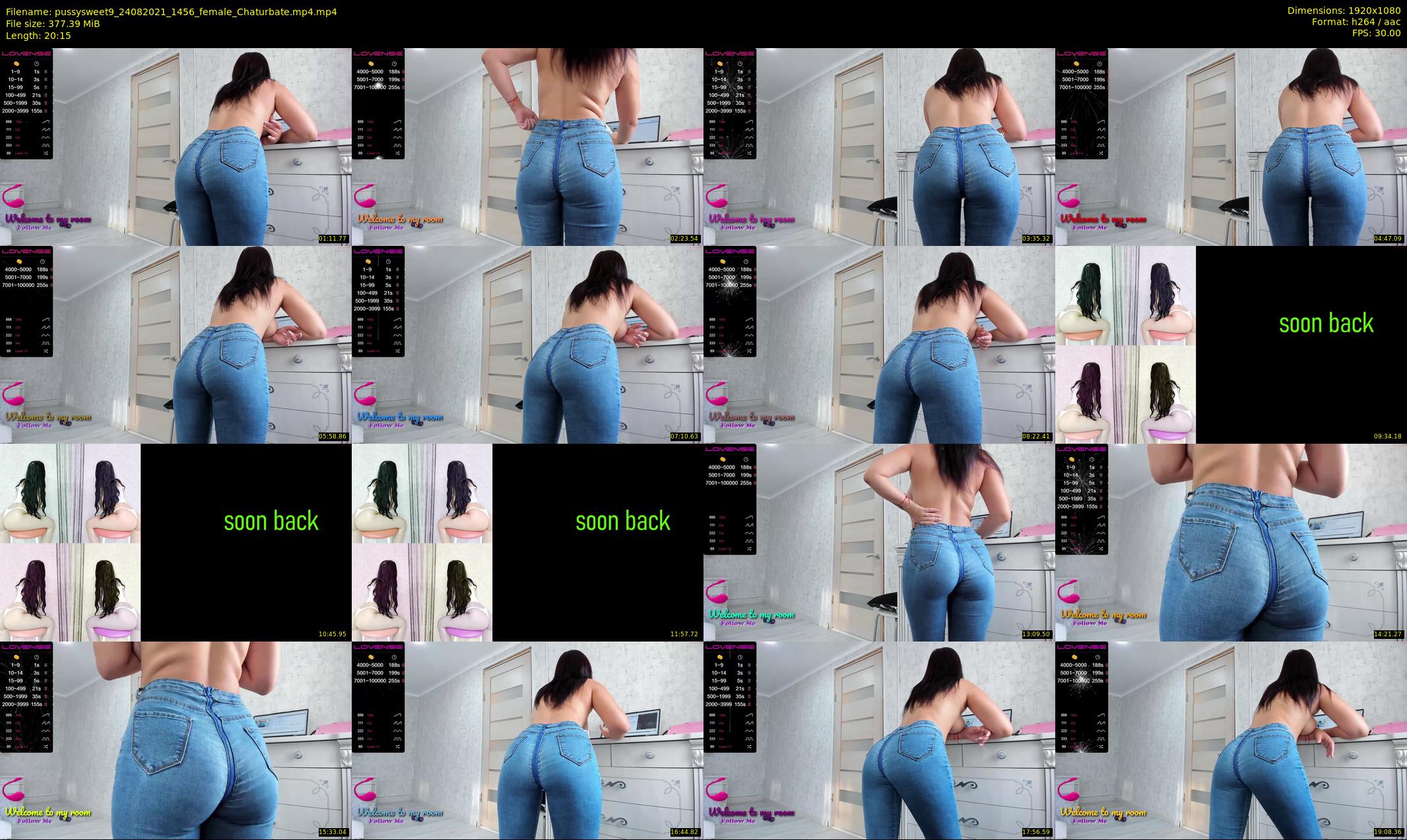 pussysweet9 — 21 minute Chaturbate female cam show recording, 1080p, Aug 24, 2021
