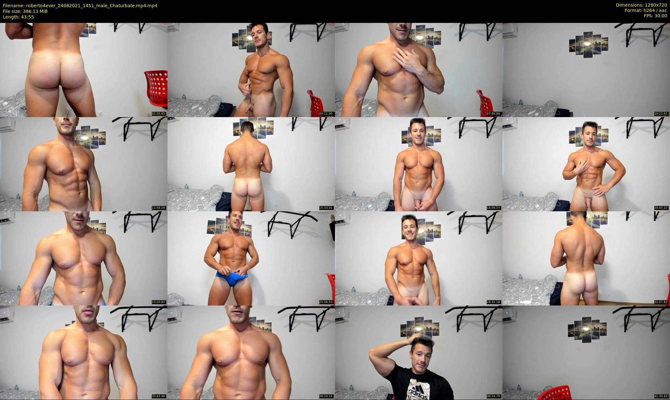 roberto4ever — 44 minute Chaturbate male cam show recording, 720p, Aug 24, 2021