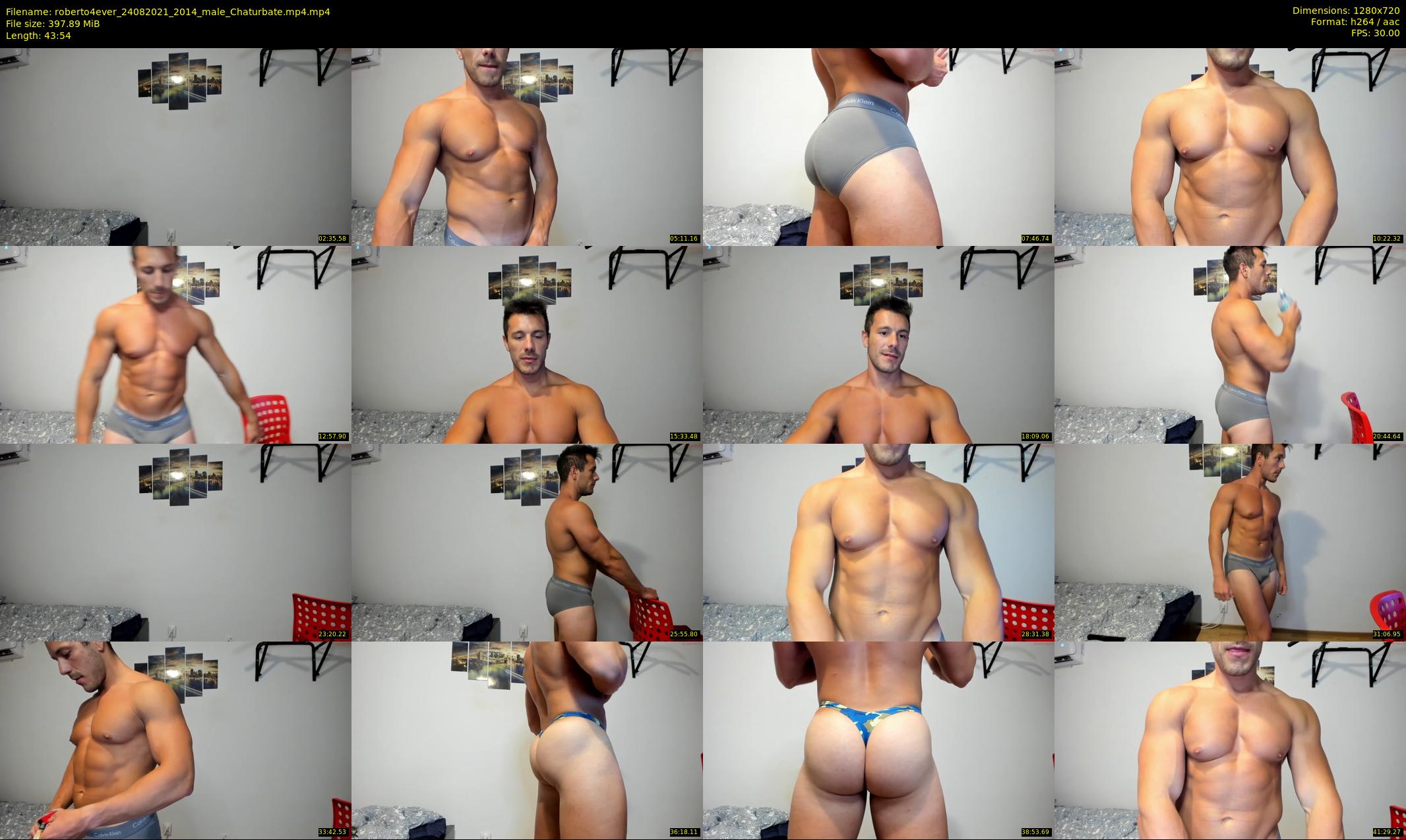 roberto4ever — 44 minute Chaturbate male cam show recording, 720p, Aug 24, 2021