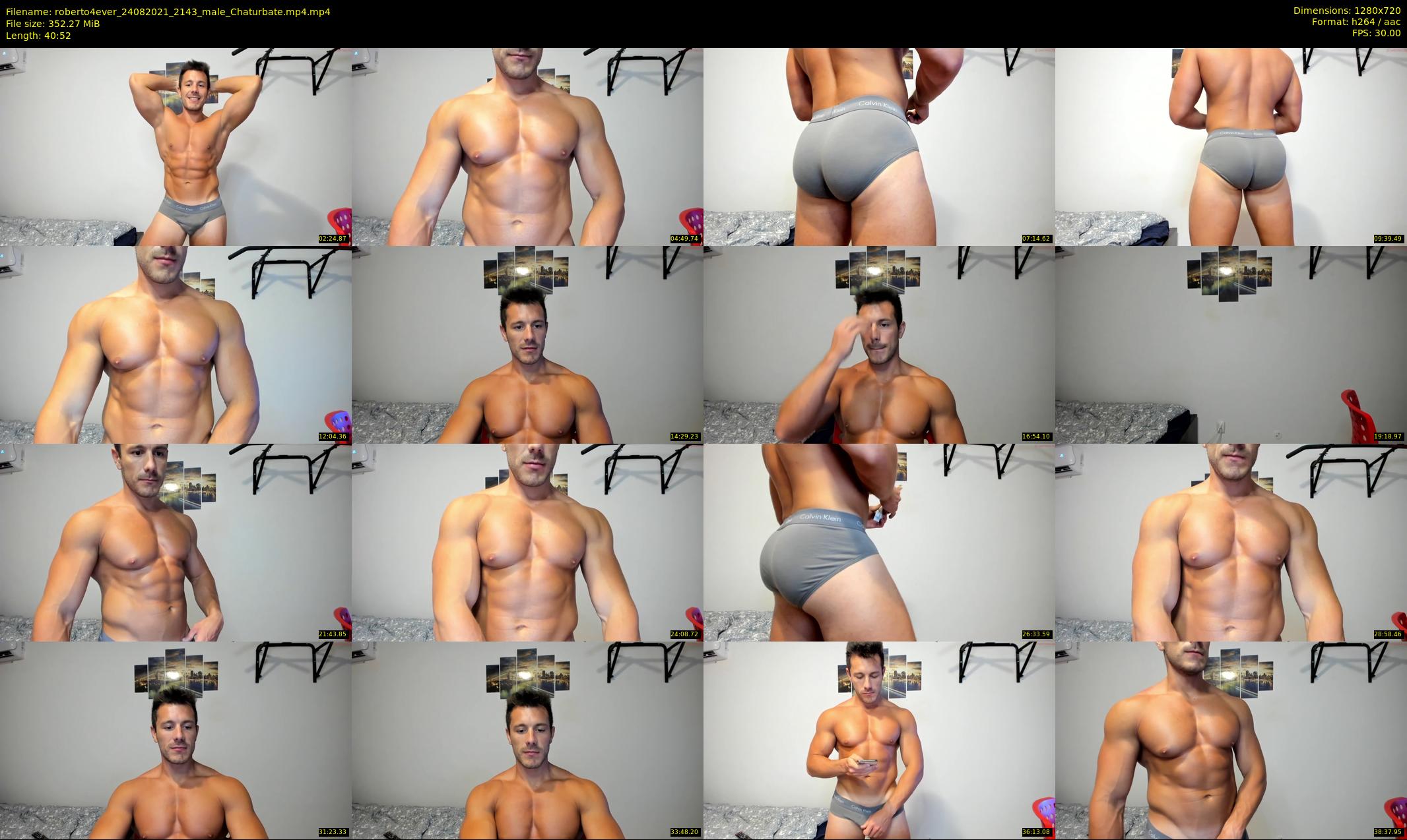 roberto4ever — 41 minute Chaturbate male cam show recording, 720p, Aug 24, 2021