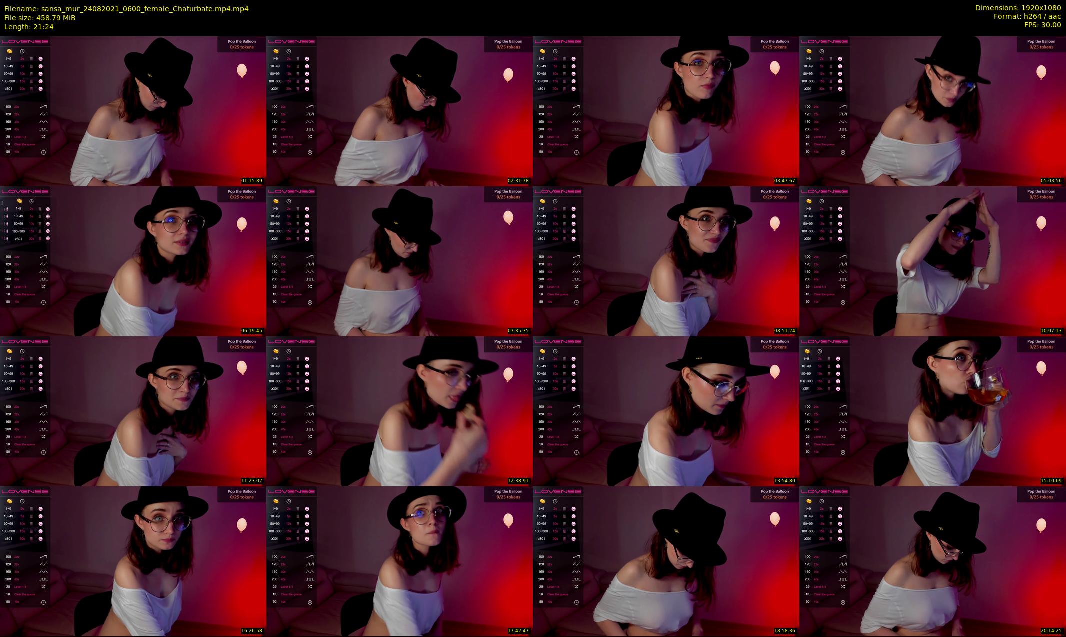 sansa_mur — 22 minute Chaturbate female cam show recording, 1080p, Aug 24, 2021