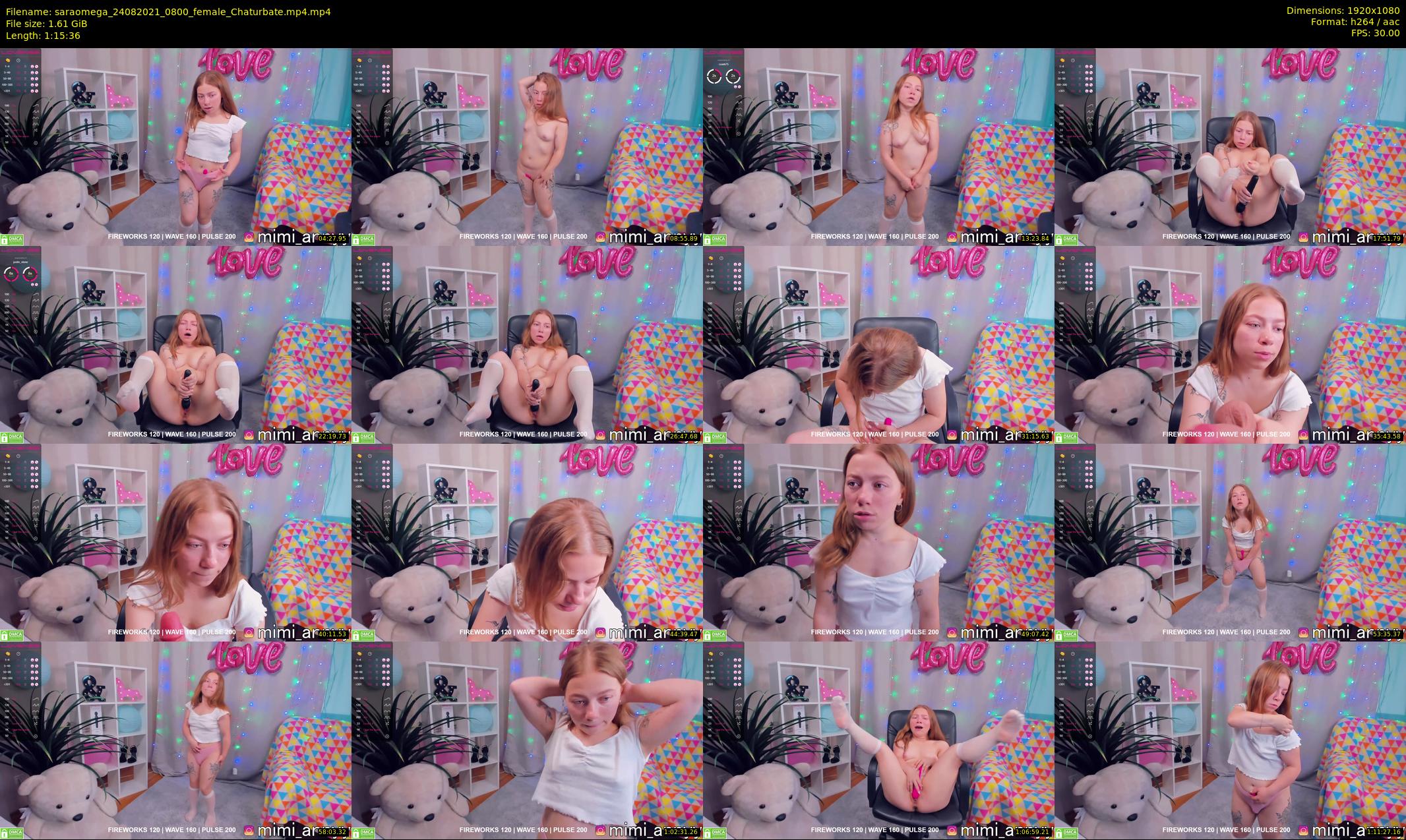 saraomega — 76 minute Chaturbate couple cam show recording, 1080p, Aug 24, 2021
