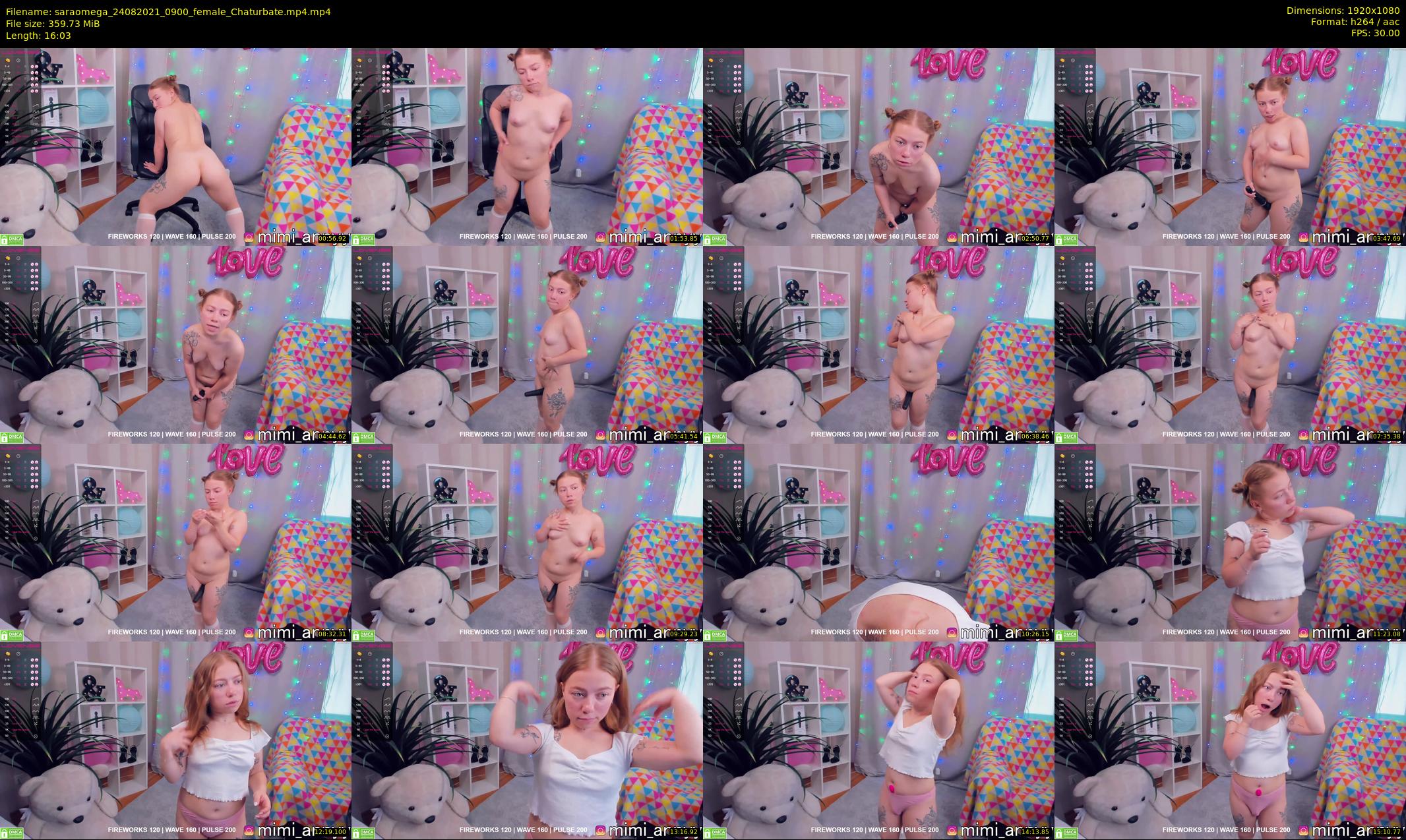 saraomega — 17 minute Chaturbate couple cam show recording, 1080p, Aug 24, 2021