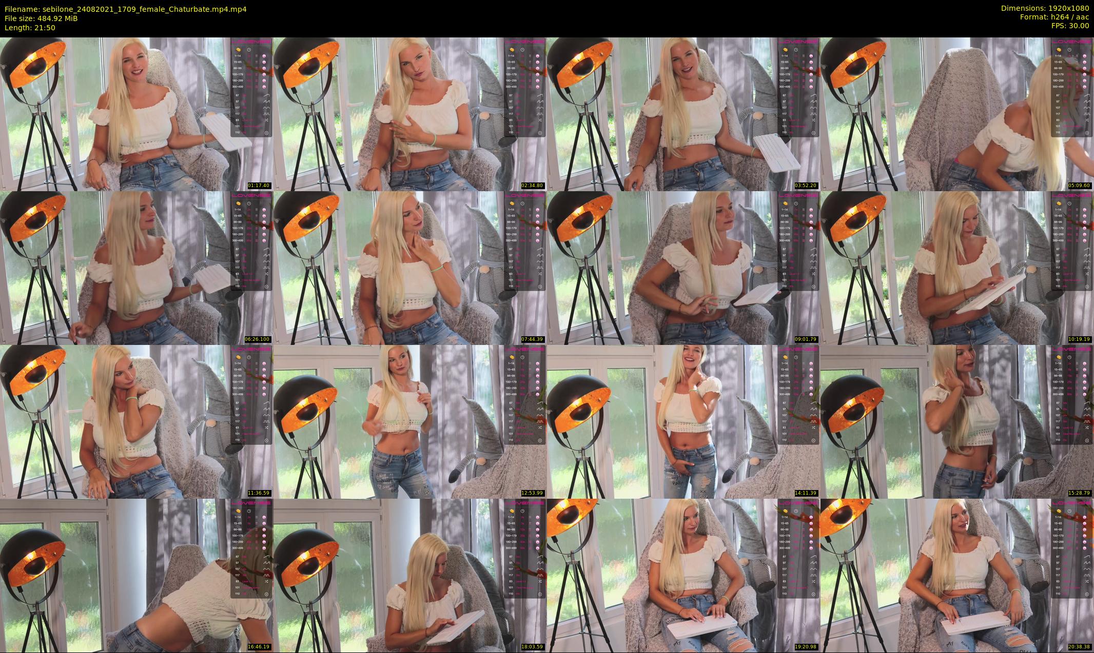 sebilone — 22 minute Chaturbate couple cam show recording, 1080p, Aug 24, 2021
