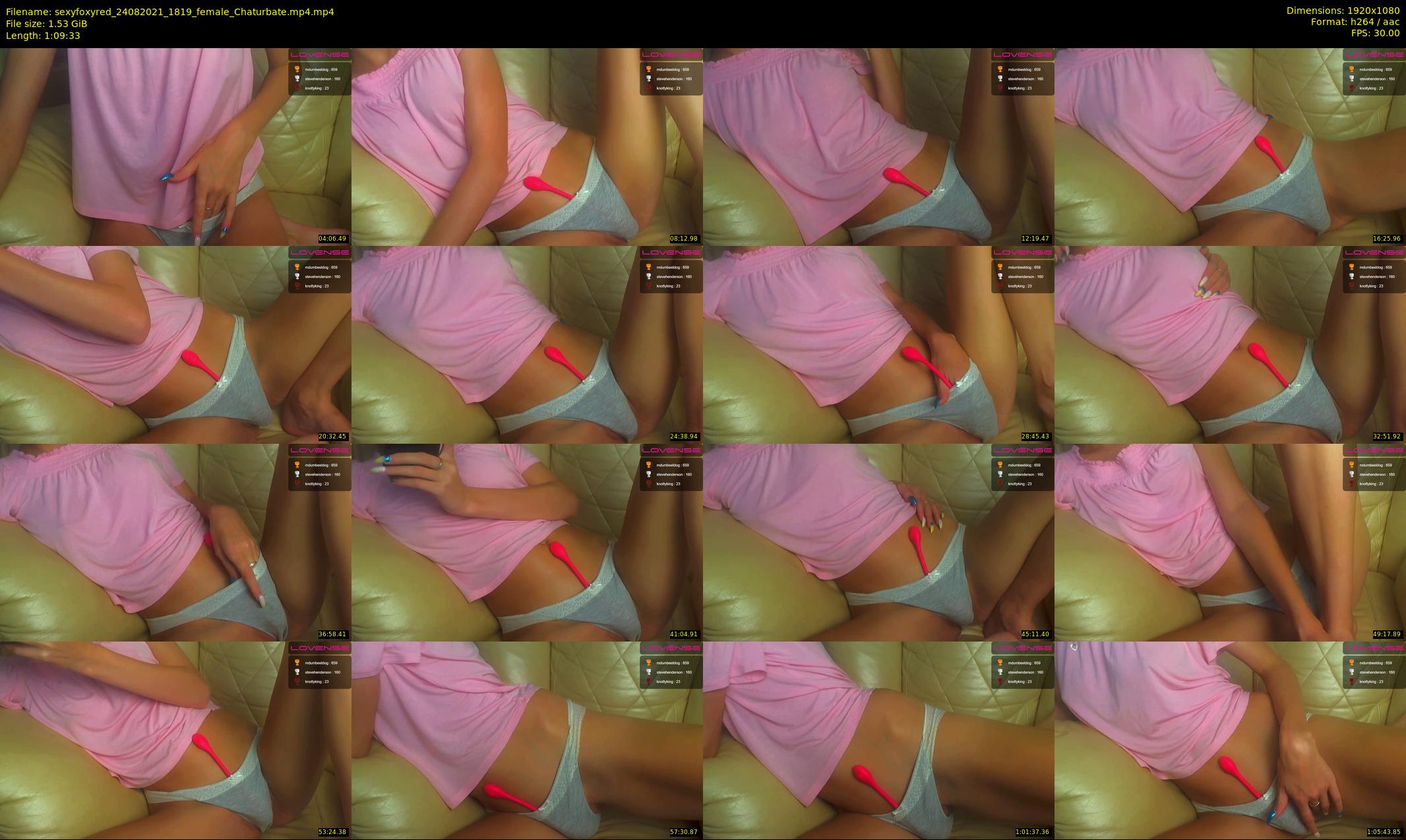 sexyfoxyred — 70 minute Chaturbate female cam show recording, 1080p, Aug 24, 2021