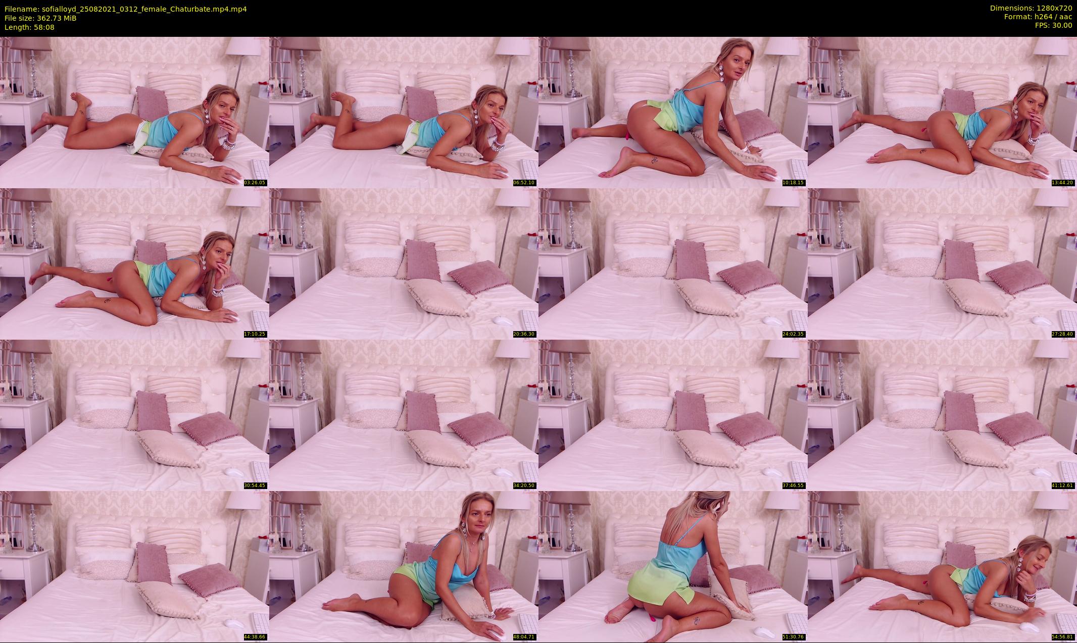 sofialloyd — 59 minute Chaturbate female cam show recording, 720p, Aug 25, 2021