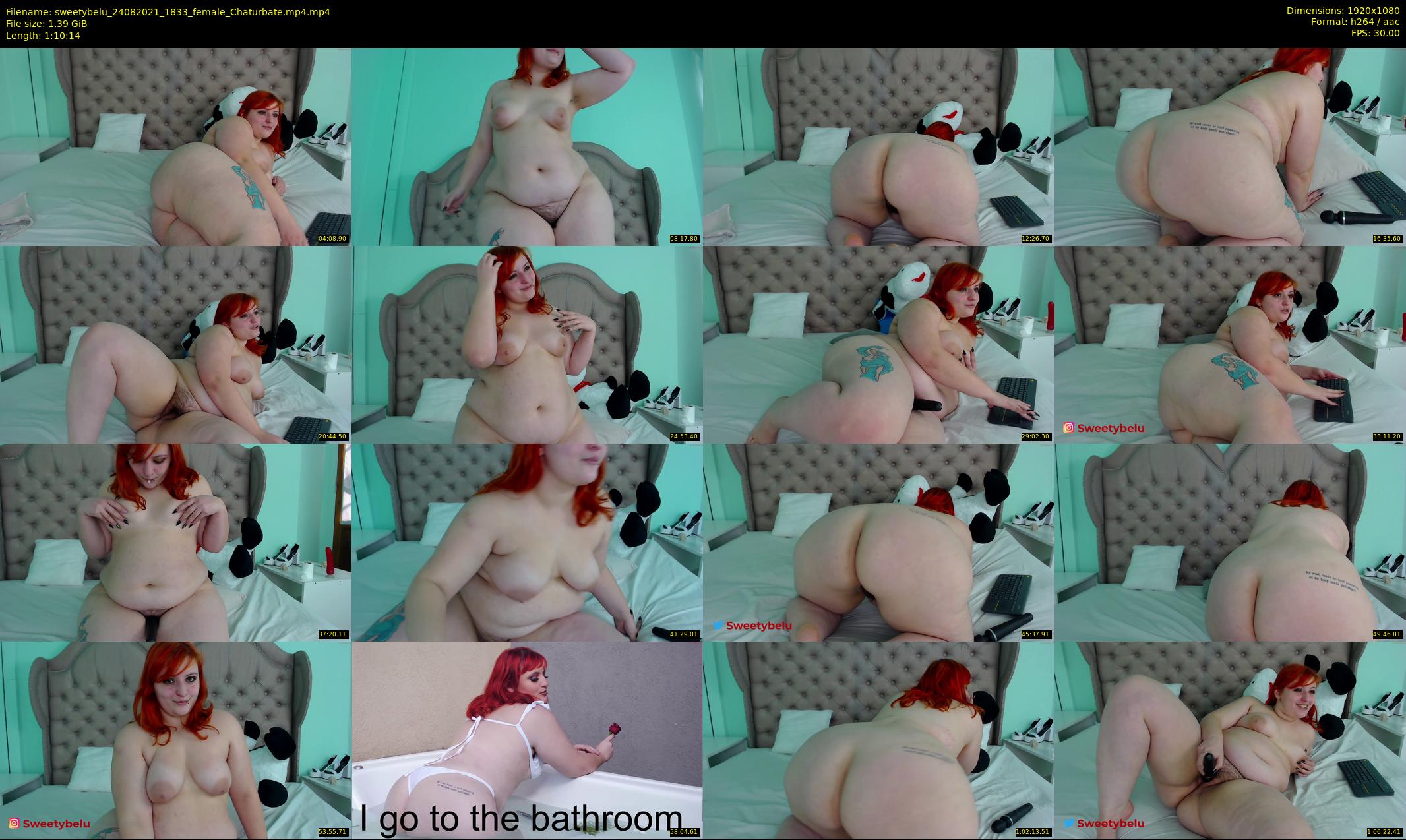 sweetybelu — 71 minute Chaturbate female cam show recording, 1080p, Aug 24, 2021