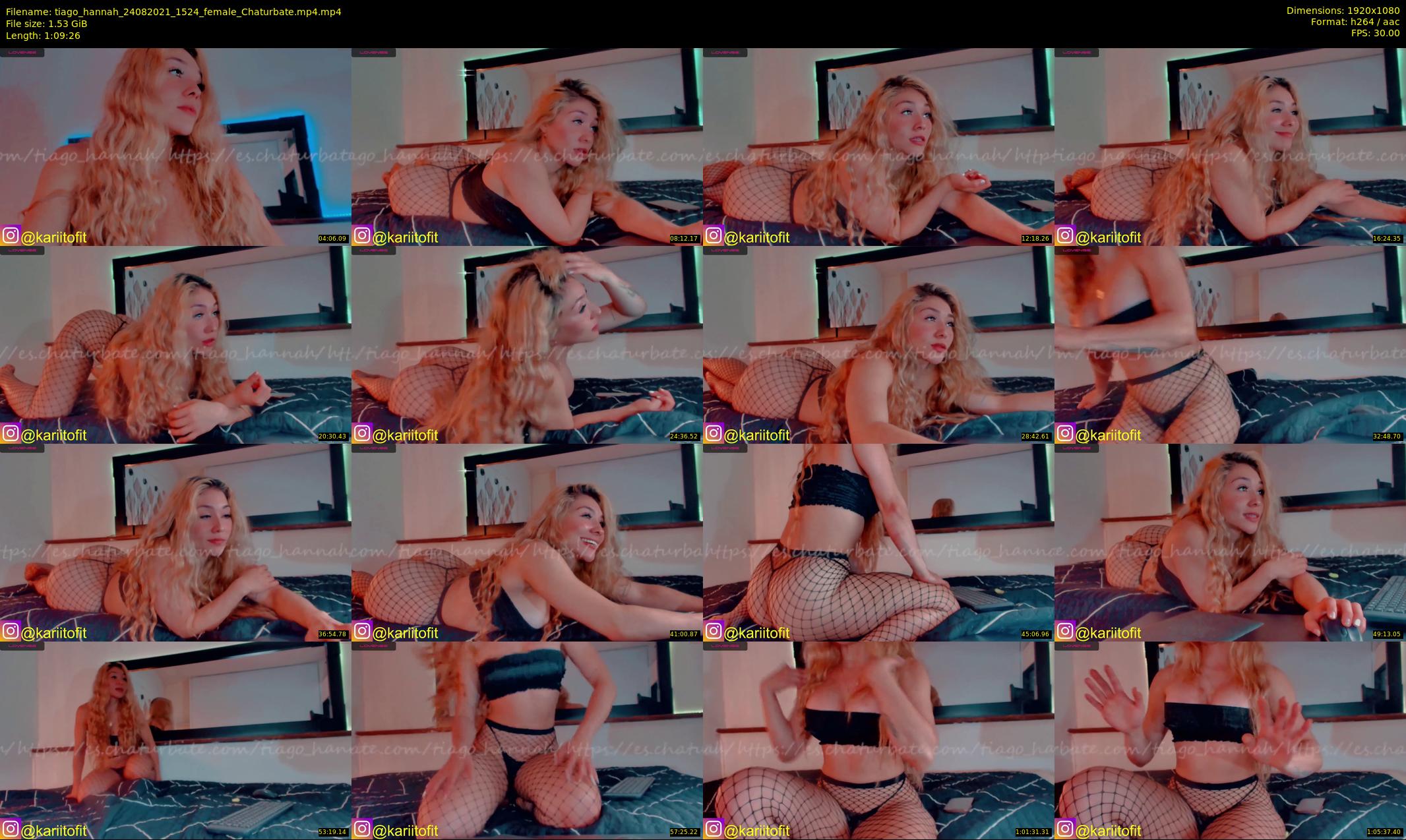 tiago_hannah — 70 minute Chaturbate couple cam show recording, 1080p, Aug 24, 2021