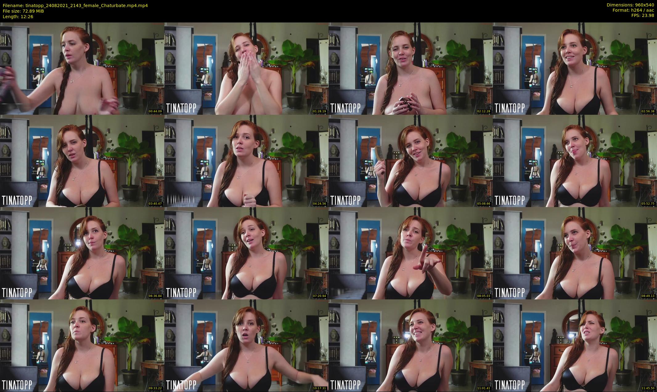 tinatopp — 13 minute Chaturbate female cam show recording, 480p, Aug 24, 2021