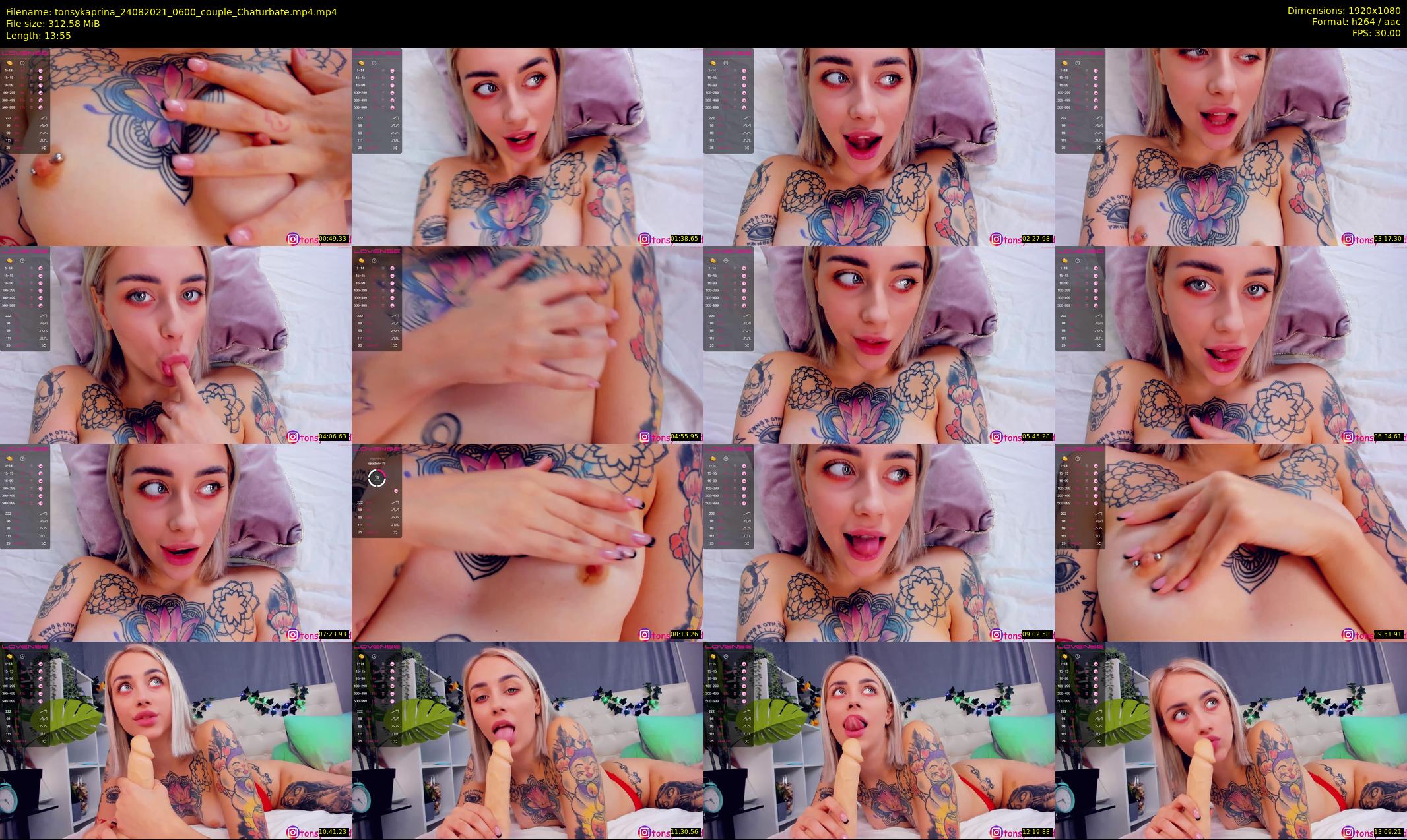 tonsykaprina — 14 minute Chaturbate couple cam show recording, 1080p, Aug 24, 2021