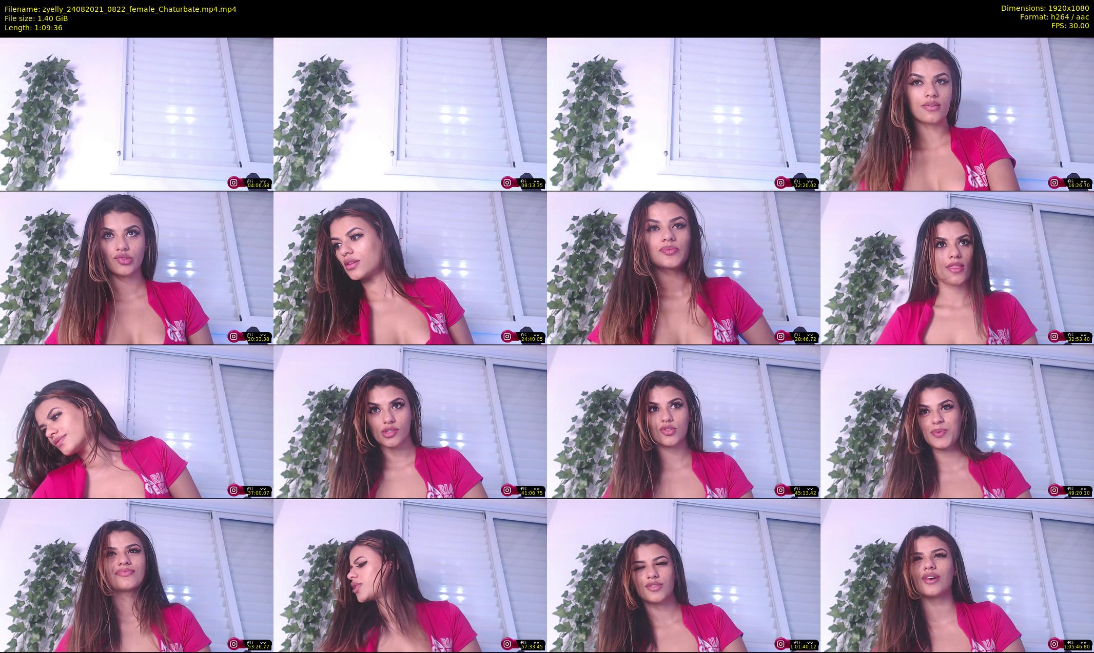 zyelly — 70 minute Chaturbate female cam show recording, 1080p, Aug 24, 2021