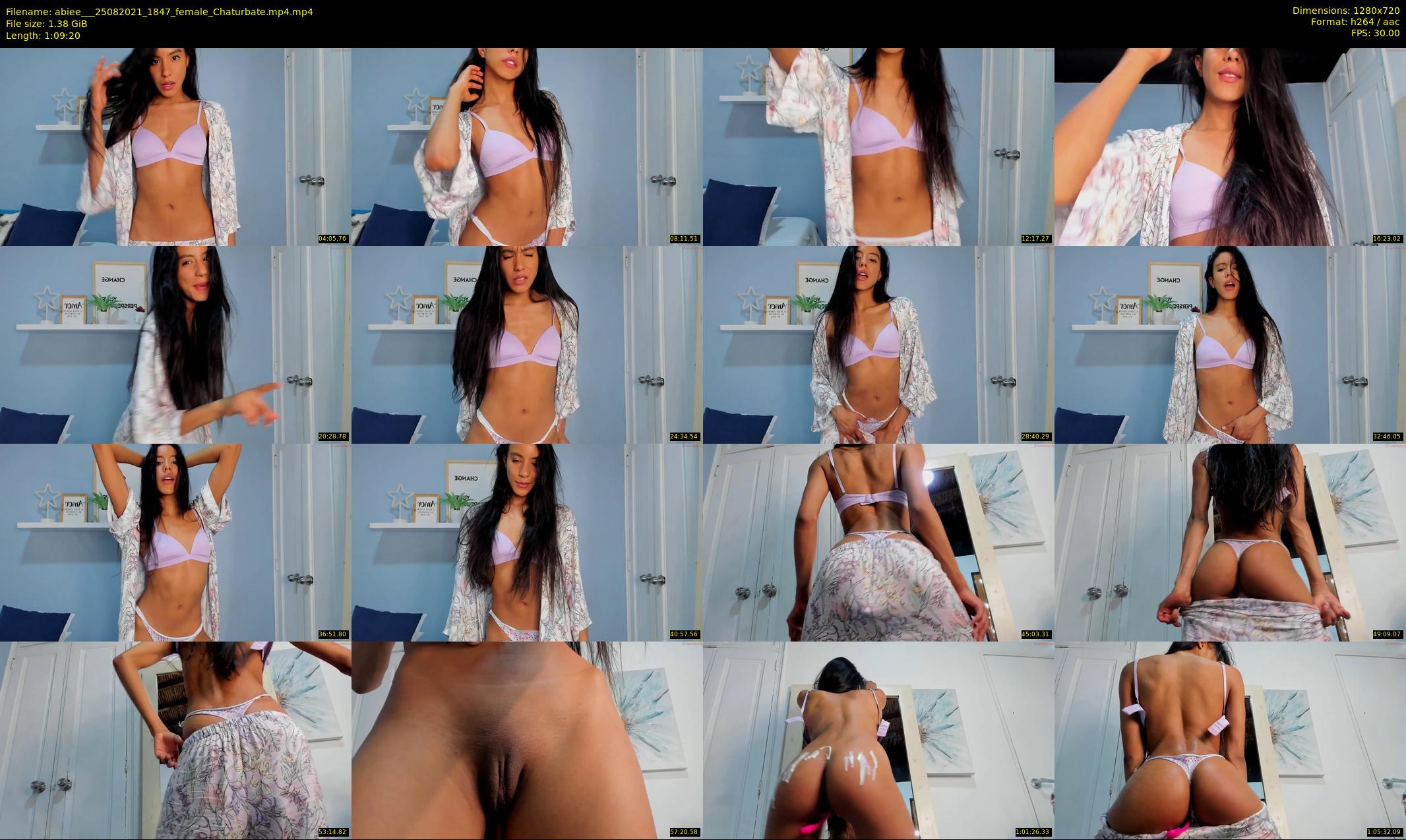 abiee__ — 70 minute Chaturbate female cam show recording, 720p, Aug 25, 2021