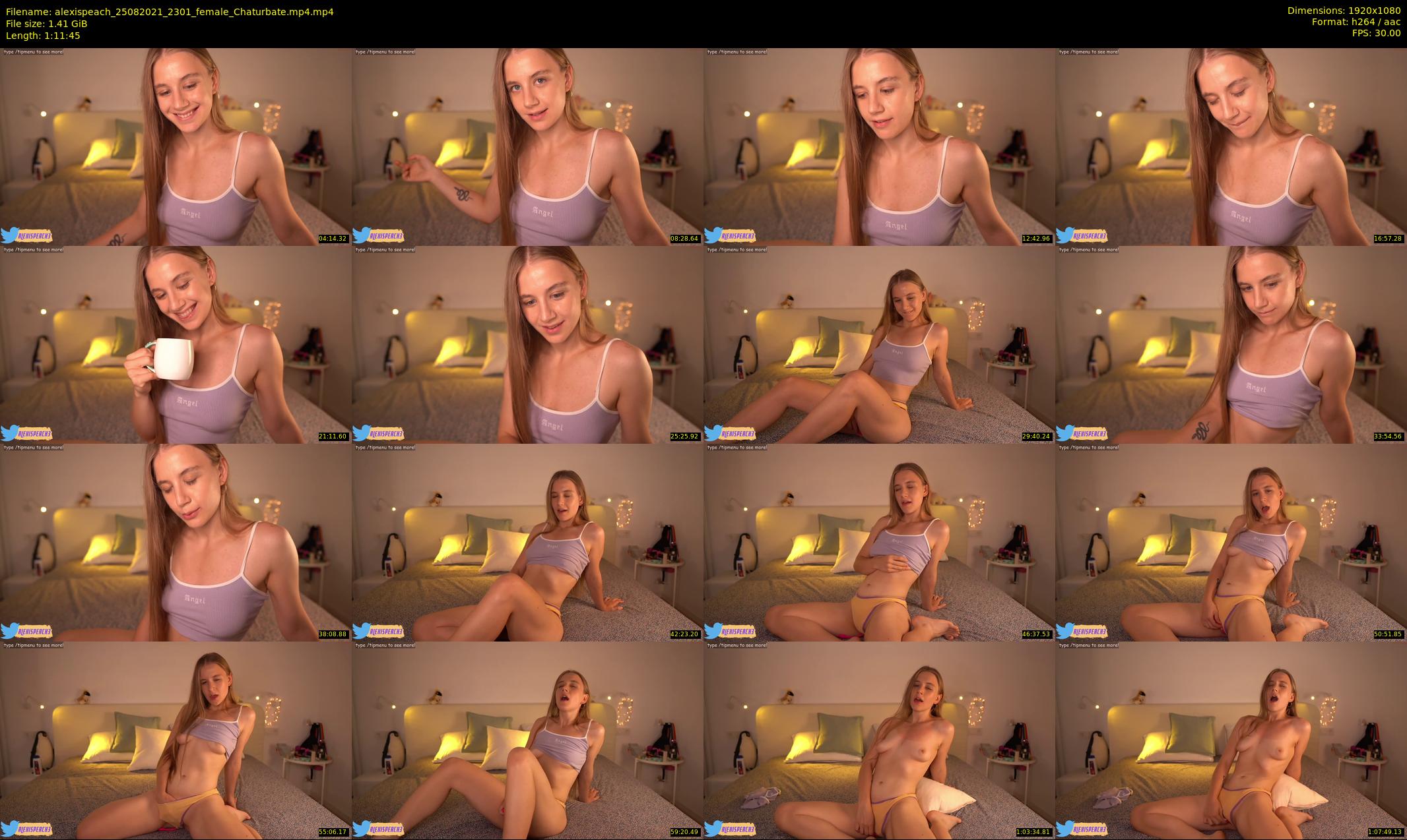 alexispeach — 72 minute Chaturbate female cam show recording, 1080p, Aug 25, 2021