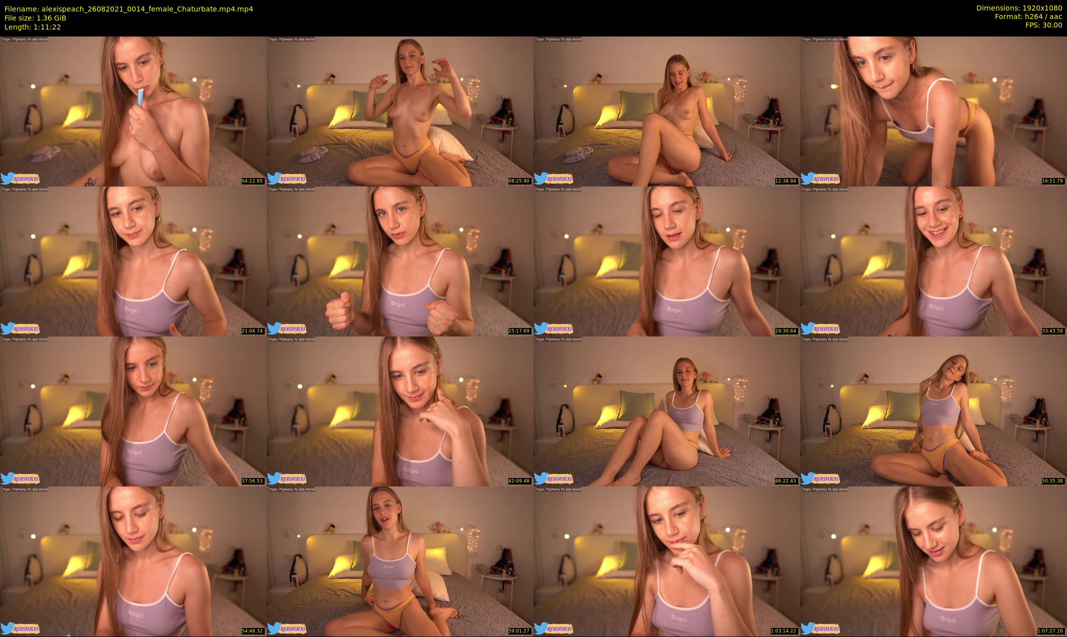 alexispeach — 72 minute Chaturbate female cam show recording, 1080p, Aug 26, 2021