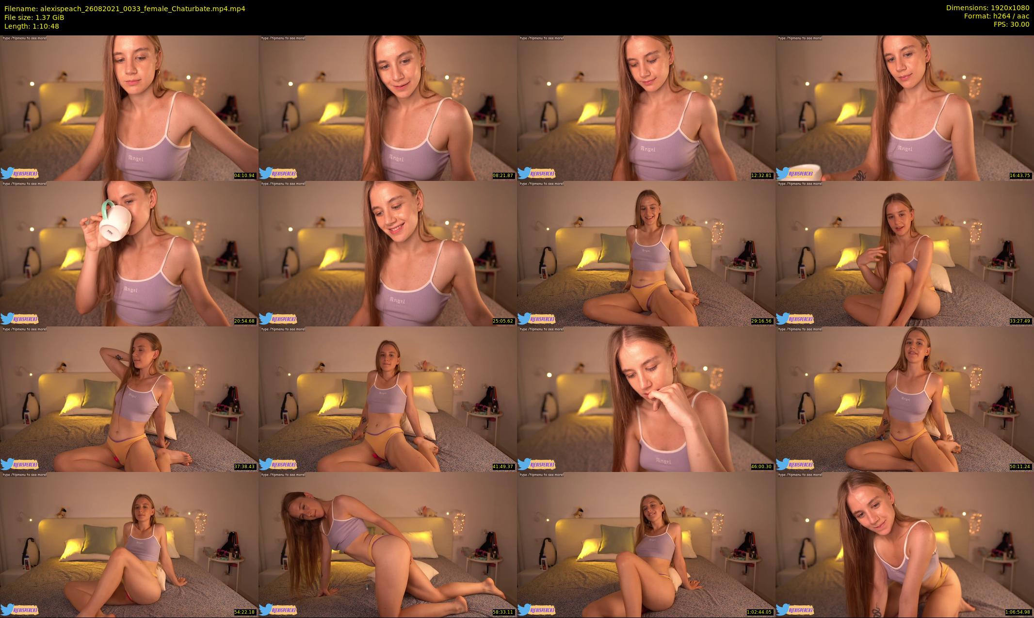 alexispeach — 71 minute Chaturbate female cam show recording, 1080p, Aug 26, 2021