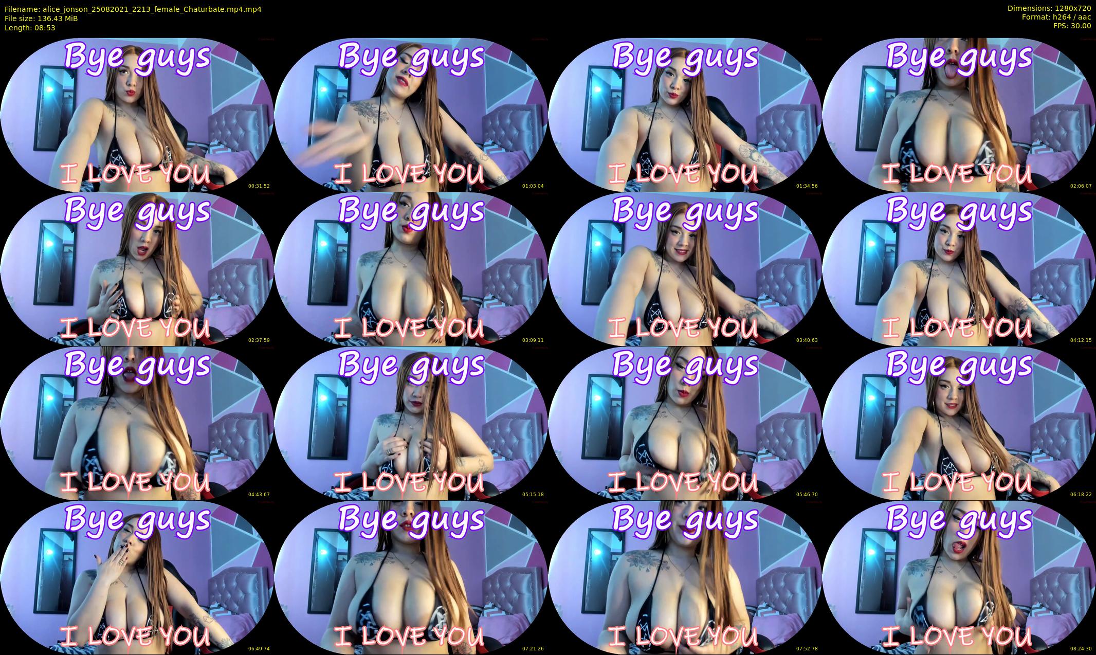alice_jonson — 9 minute Chaturbate female cam show recording, 720p, Aug 25, 2021