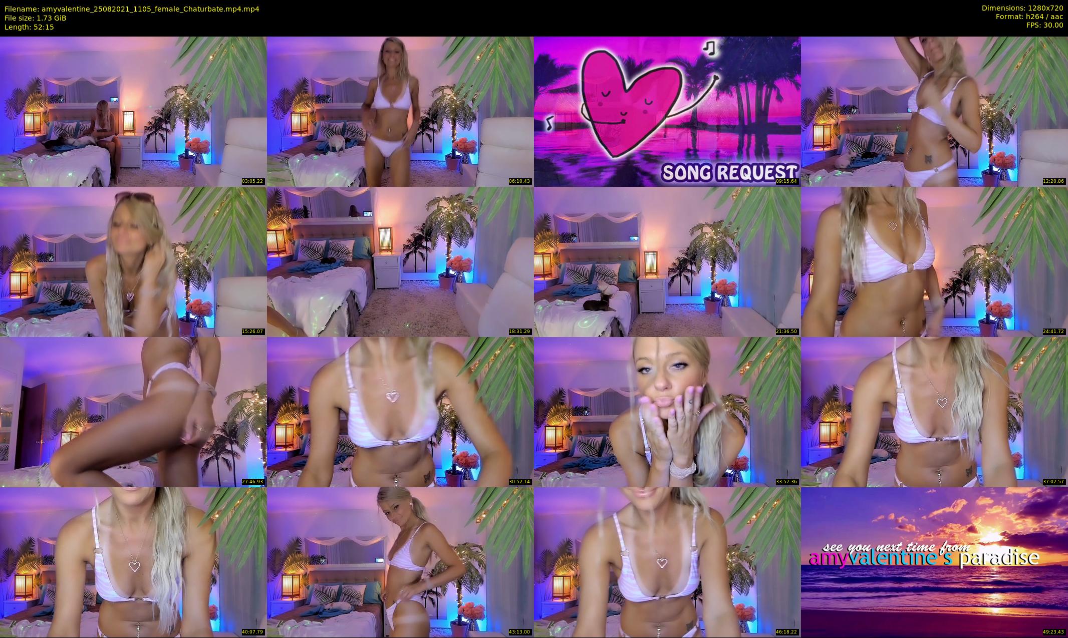 amyvalentine — 53 minute Chaturbate female cam show recording, 720p, Aug 25, 2021