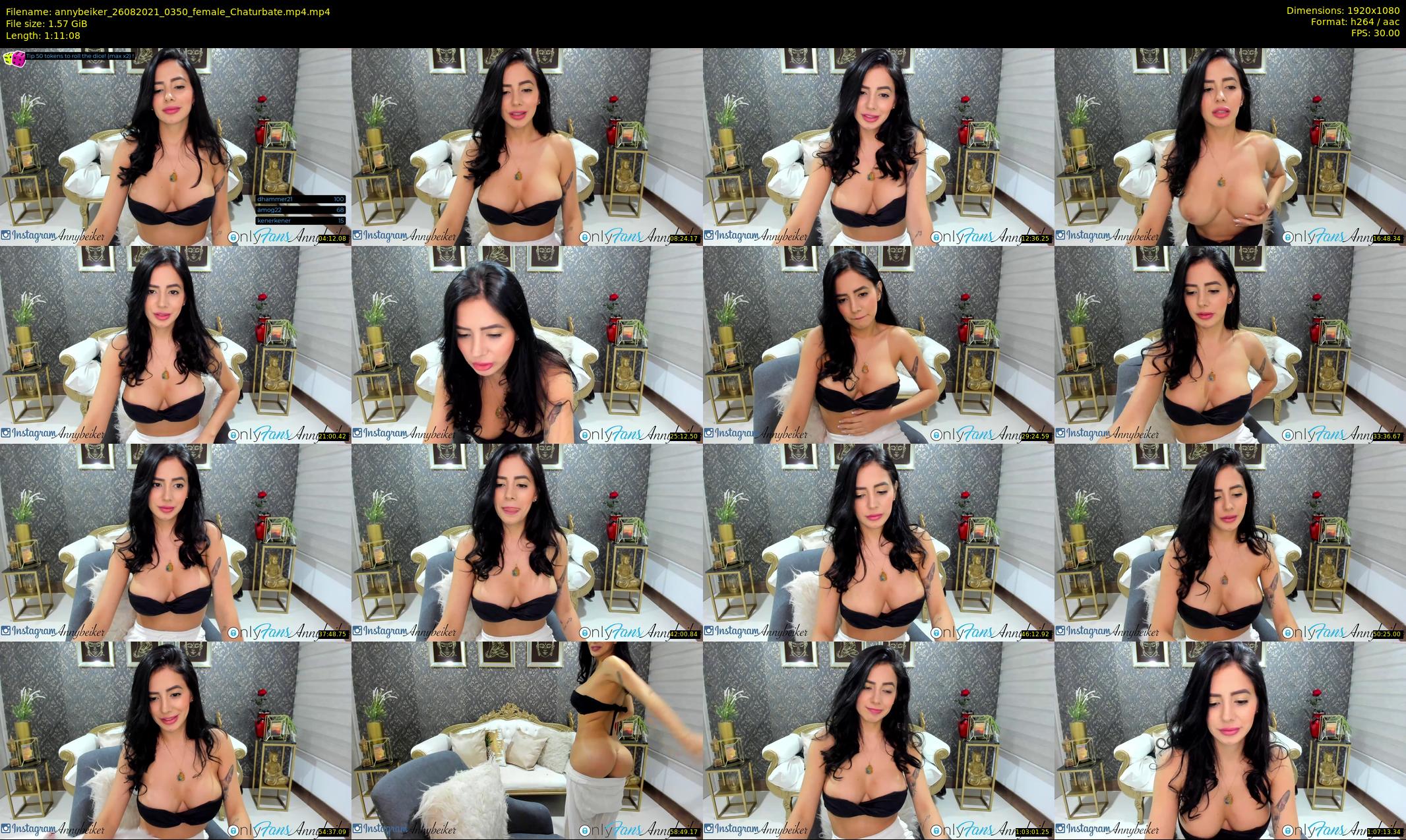 annybeiker — 72 minute Chaturbate female cam show recording, 1080p, Aug 26, 2021