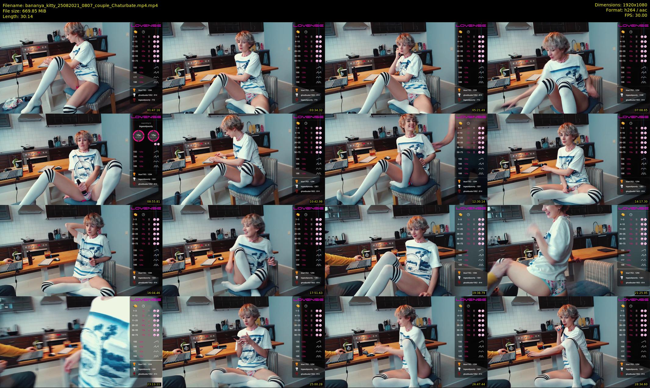 bananya_kitty — 31 minute Chaturbate couple cam show recording, 1080p, Aug 25, 2021