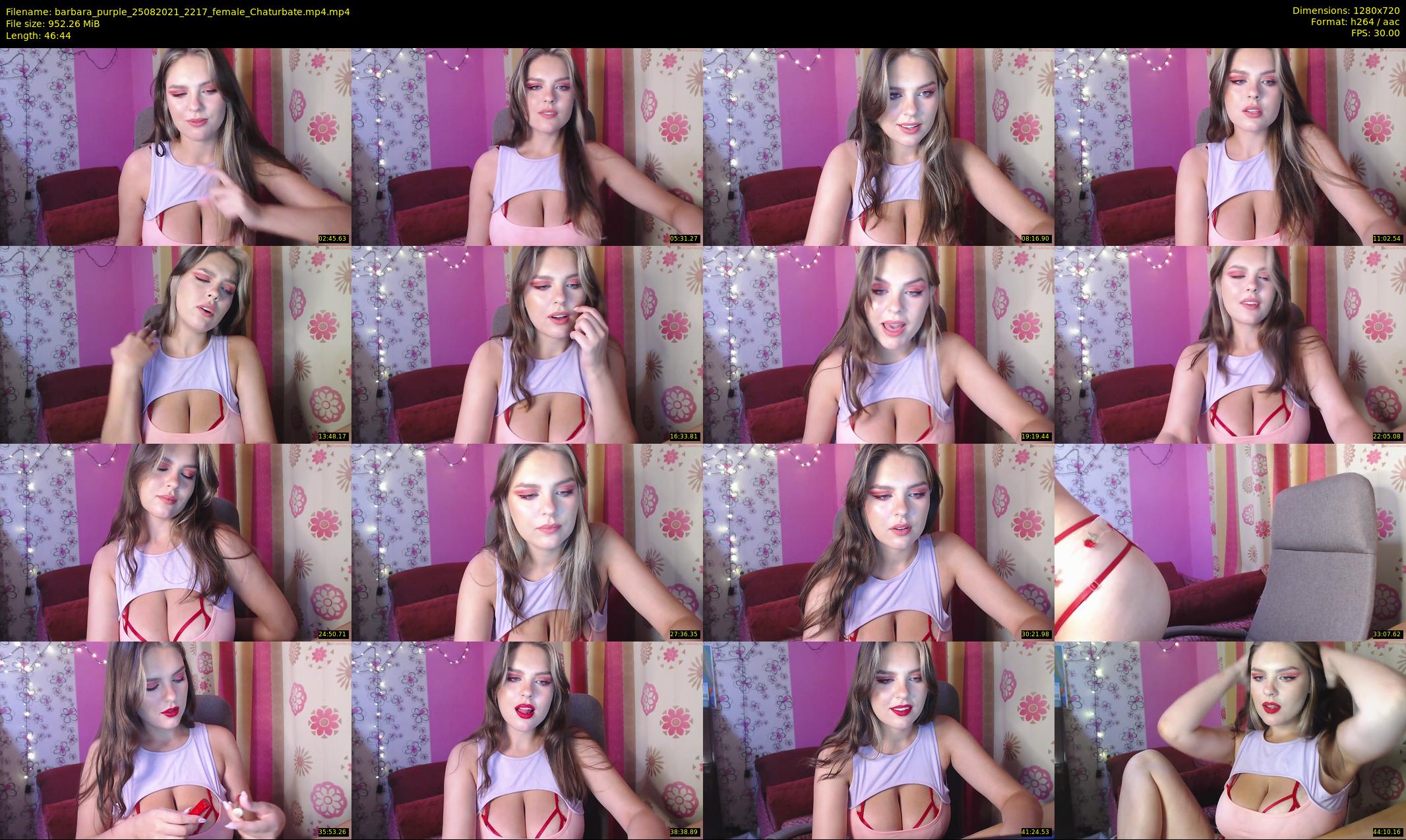 barbara_purple — 47 minute Chaturbate female cam show recording, 720p, Aug 25, 2021