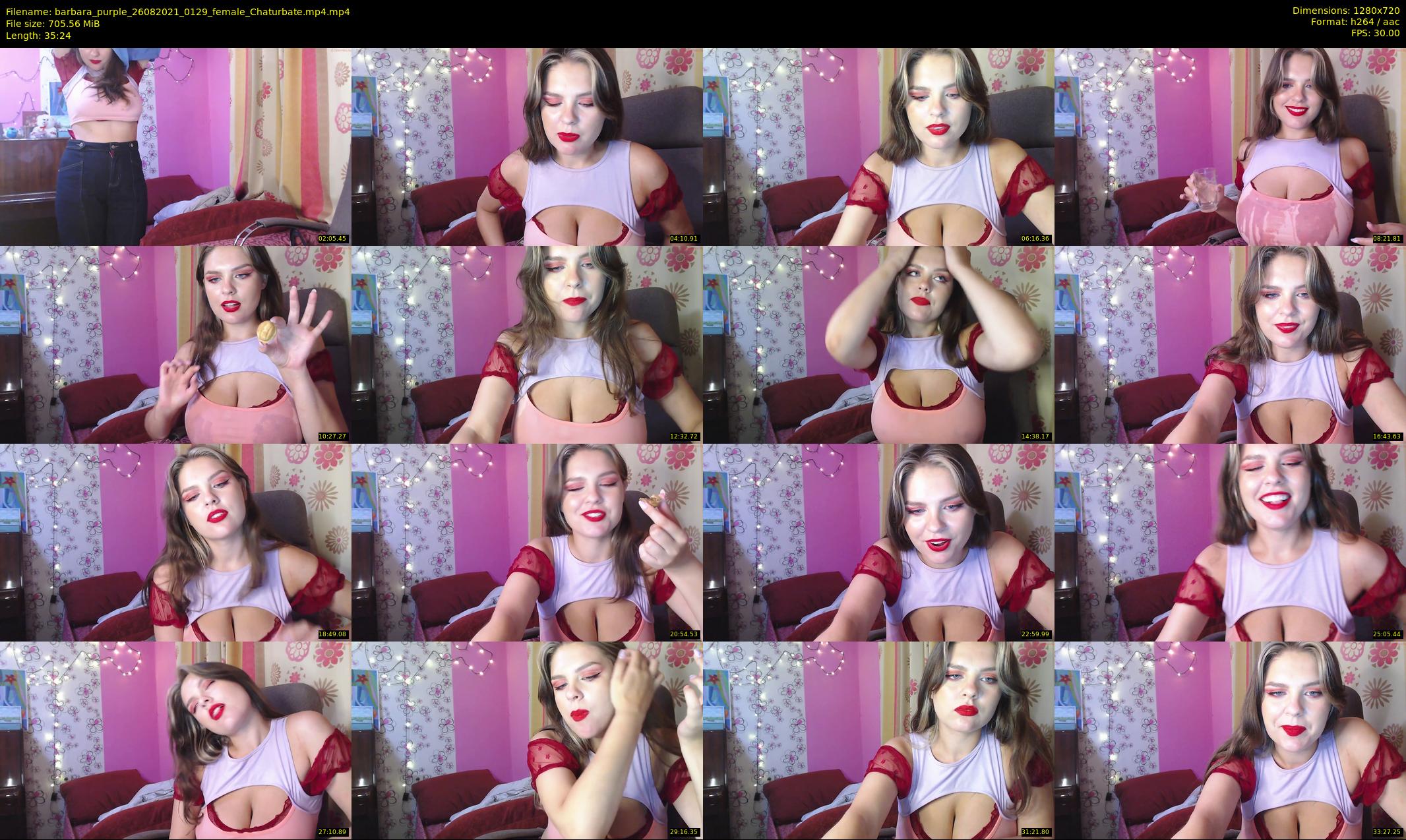 barbara_purple — 36 minute Chaturbate female cam show recording, 720p, Aug 26, 2021
