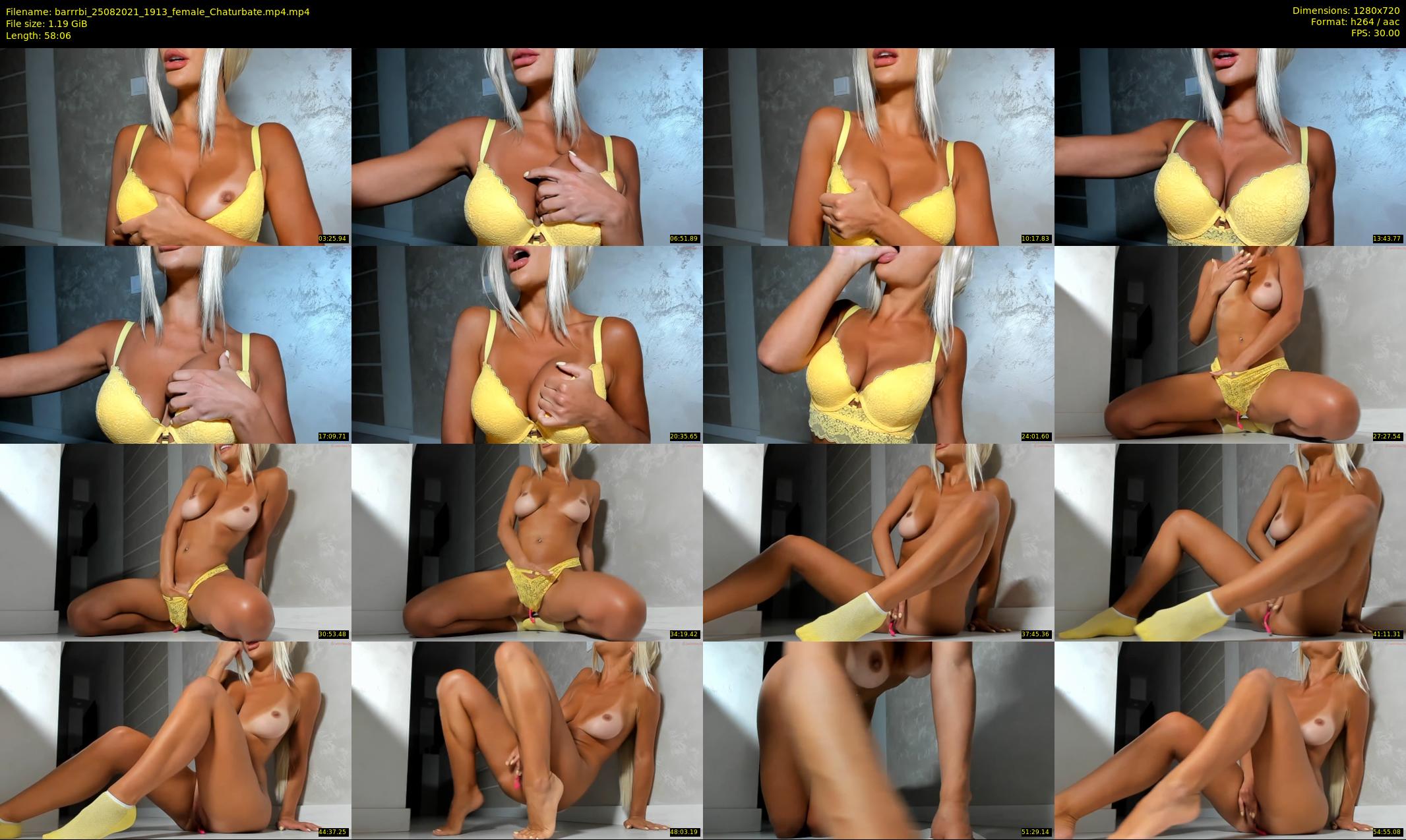 barrrbi — 59 minute Chaturbate female cam show recording, 720p, Aug 25, 2021