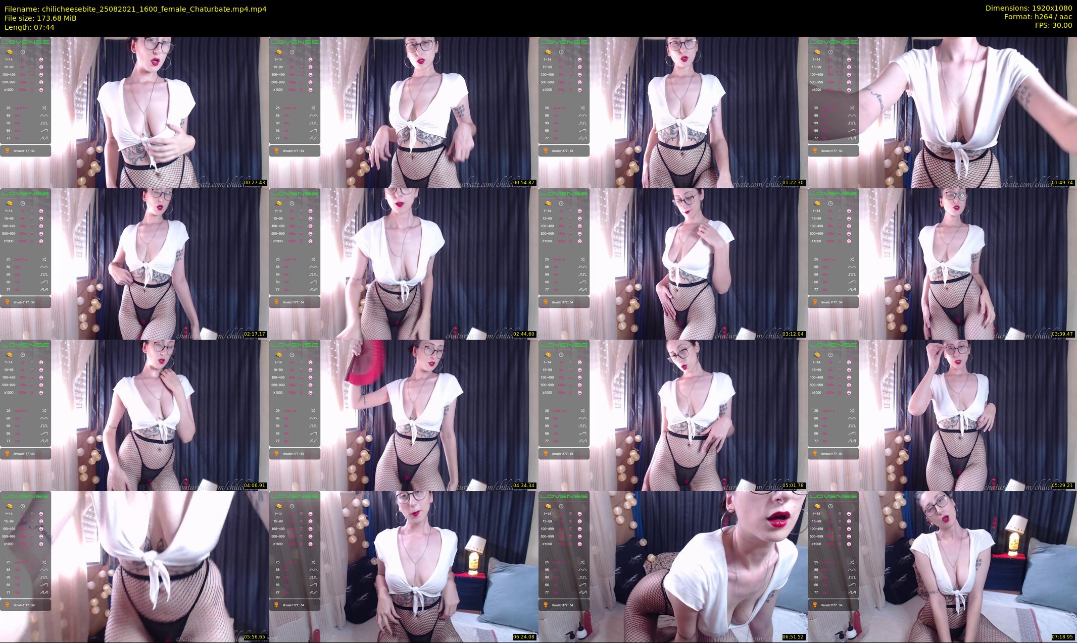 chilicheesebite — 8 minute Chaturbate female cam show recording, 1080p, Aug 25, 2021