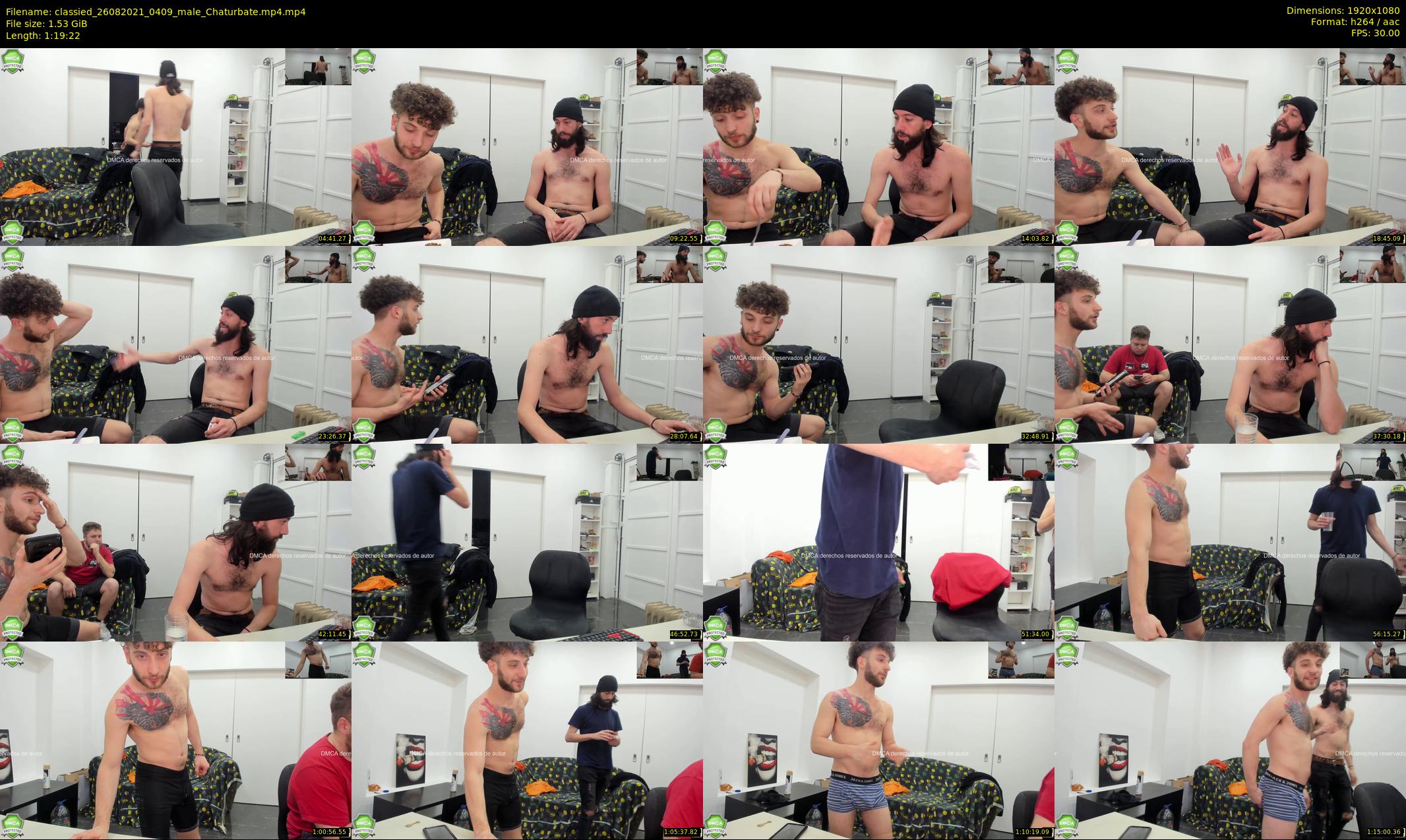 classied — 80 minute Chaturbate male cam show recording, 1080p, Aug 26, 2021
