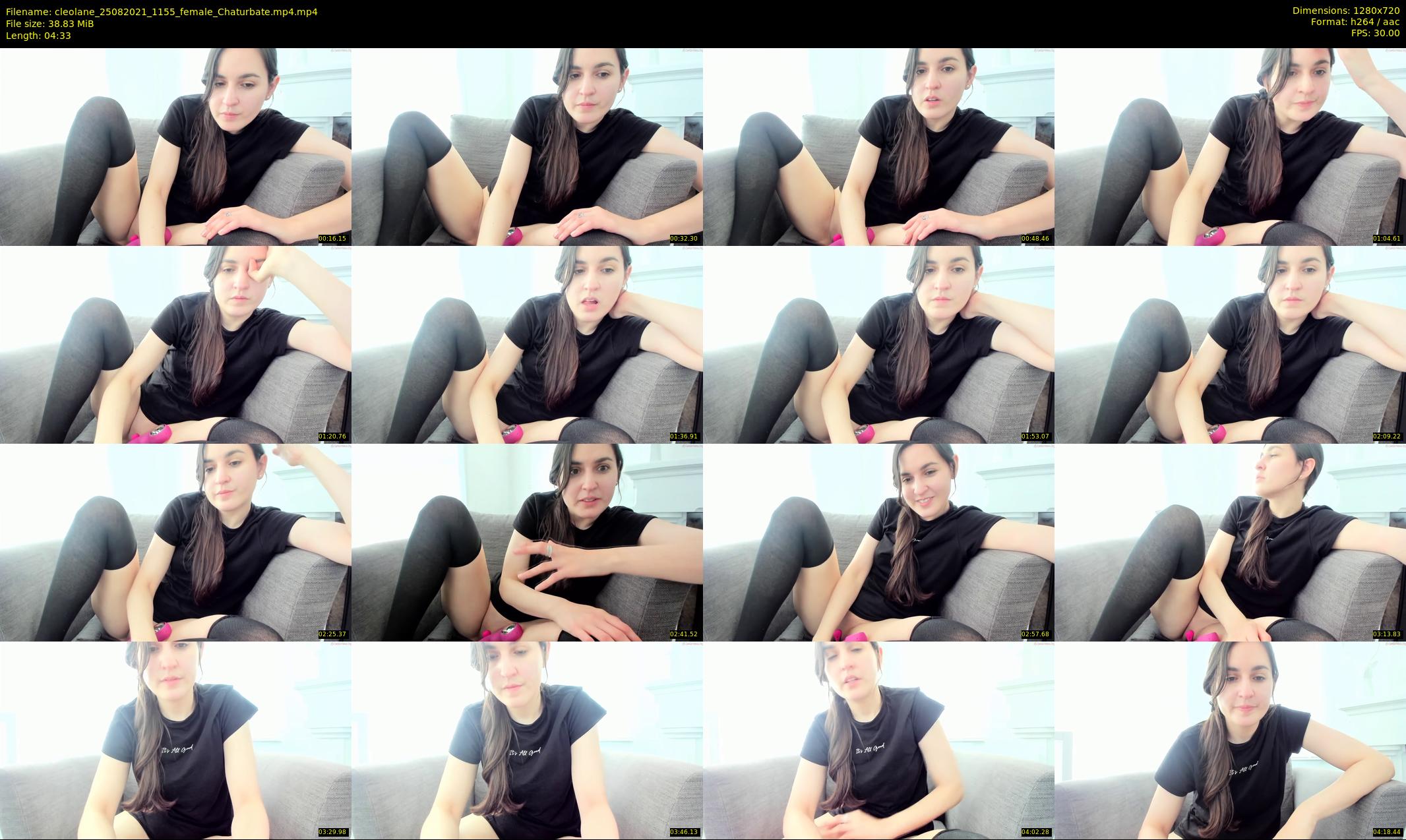 cleolane — 5 minute Chaturbate female cam show recording, 720p, Aug 25, 2021
