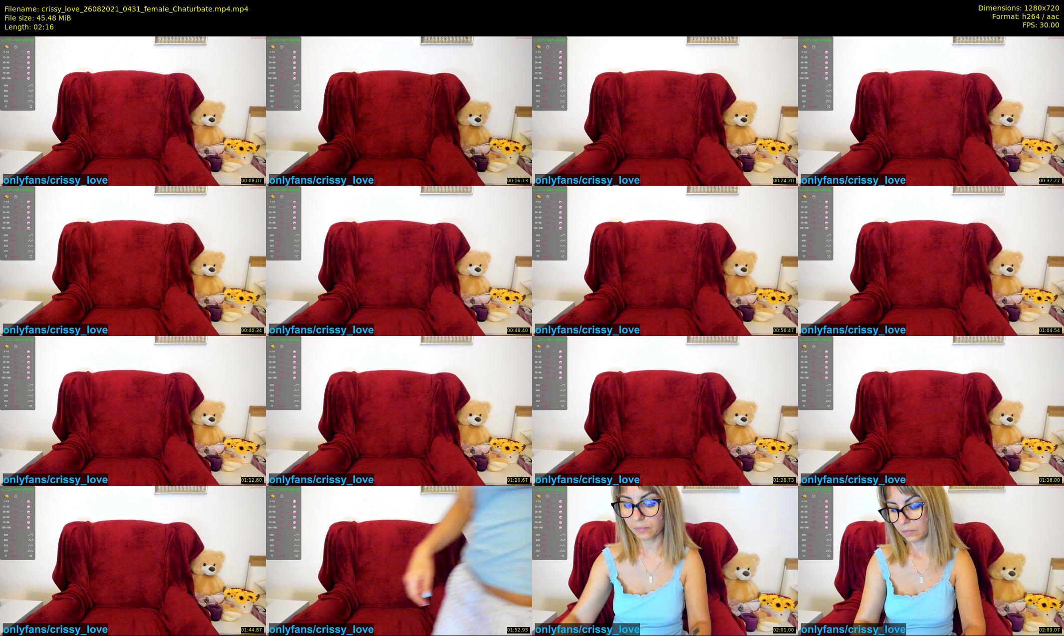 crissy_love — 3 minute Chaturbate female cam show recording, 720p, Aug 26, 2021