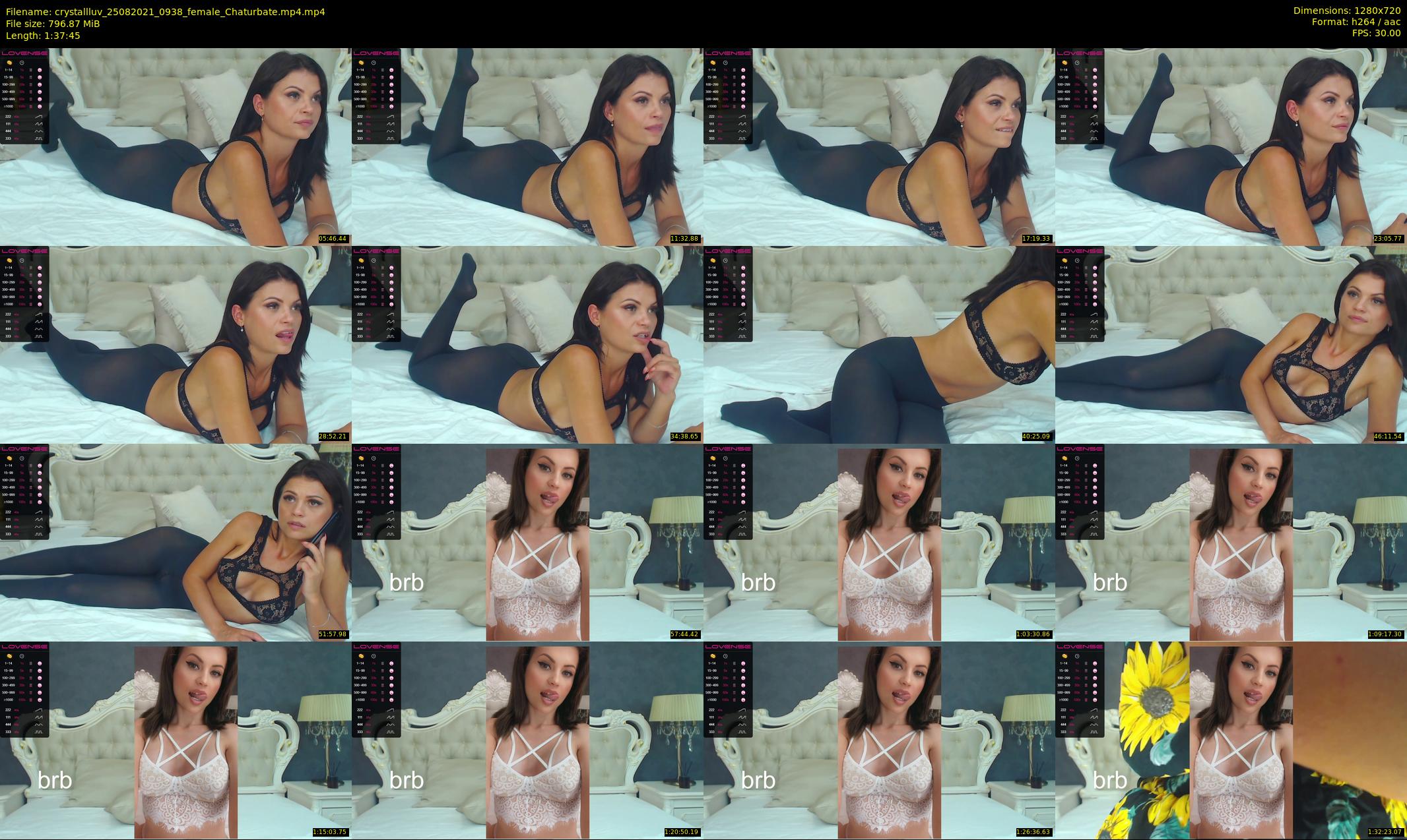 crystallluv — 98 minute Chaturbate female cam show recording, 720p, Aug 25, 2021