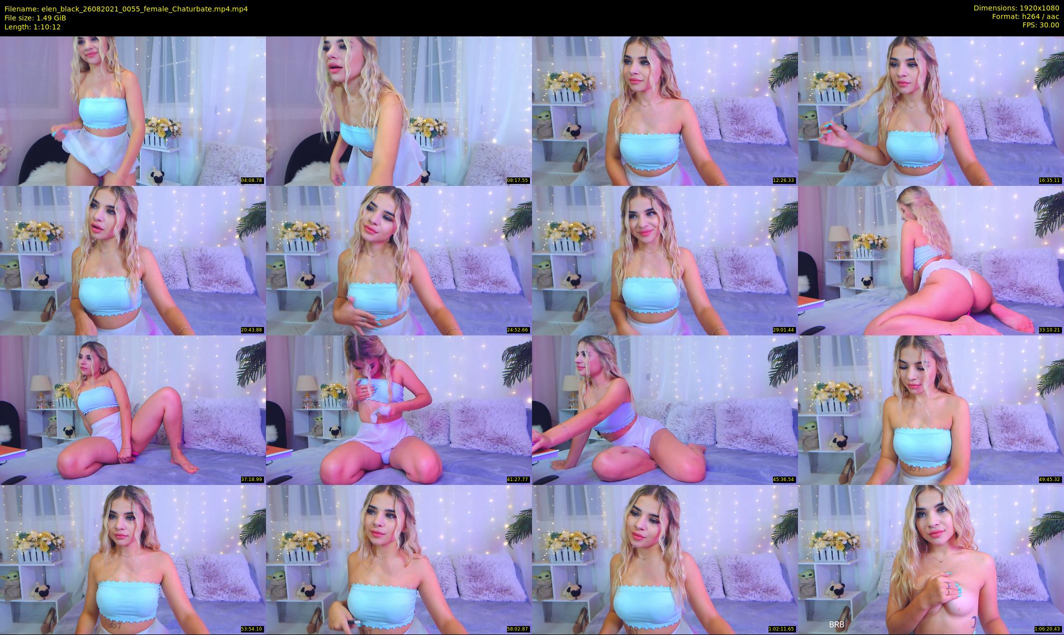 elen_black — 71 minute Chaturbate female cam show recording, 1080p, Aug 26, 2021