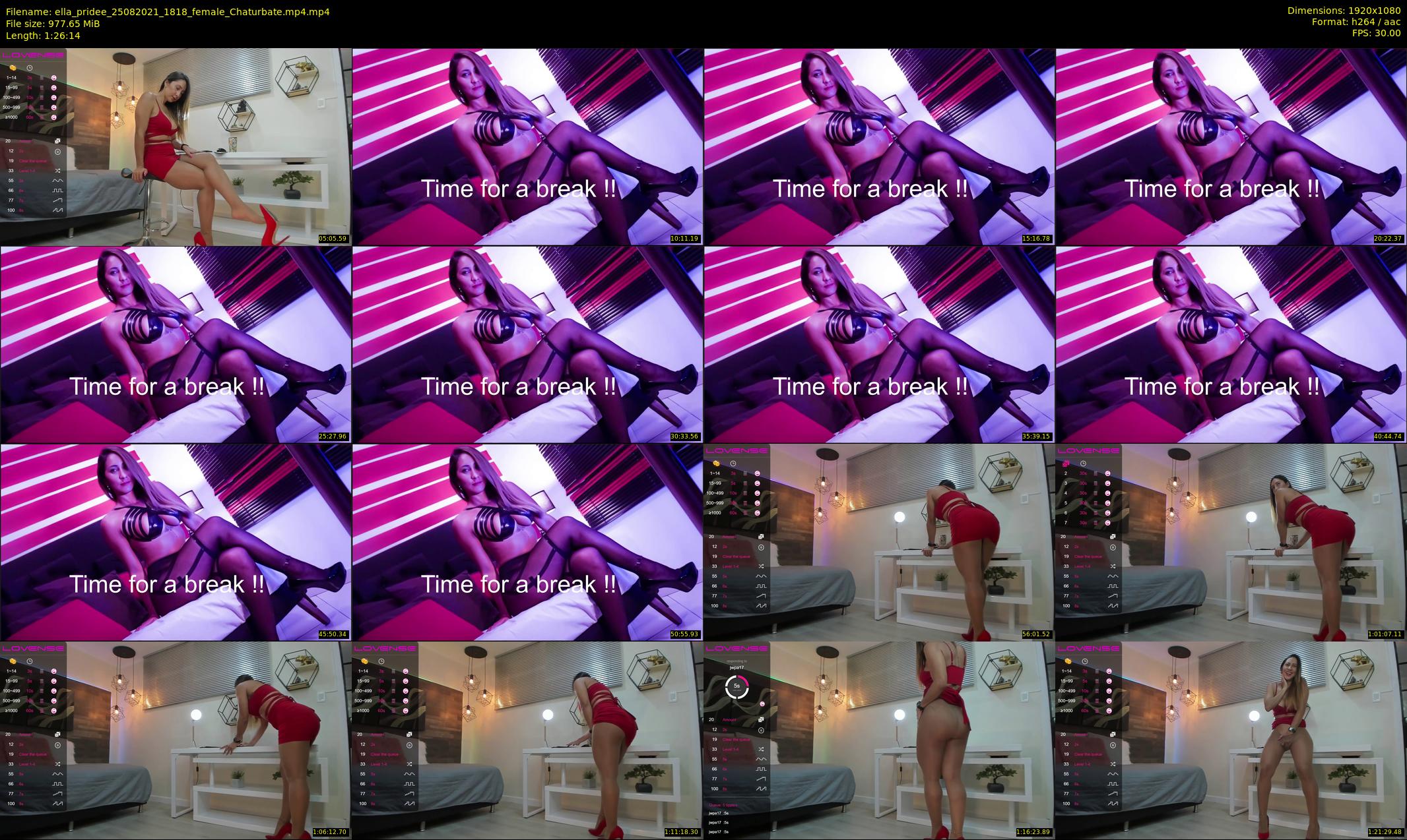 ella_pridee — 87 minute Chaturbate female cam show recording, 1080p, Aug 25, 2021