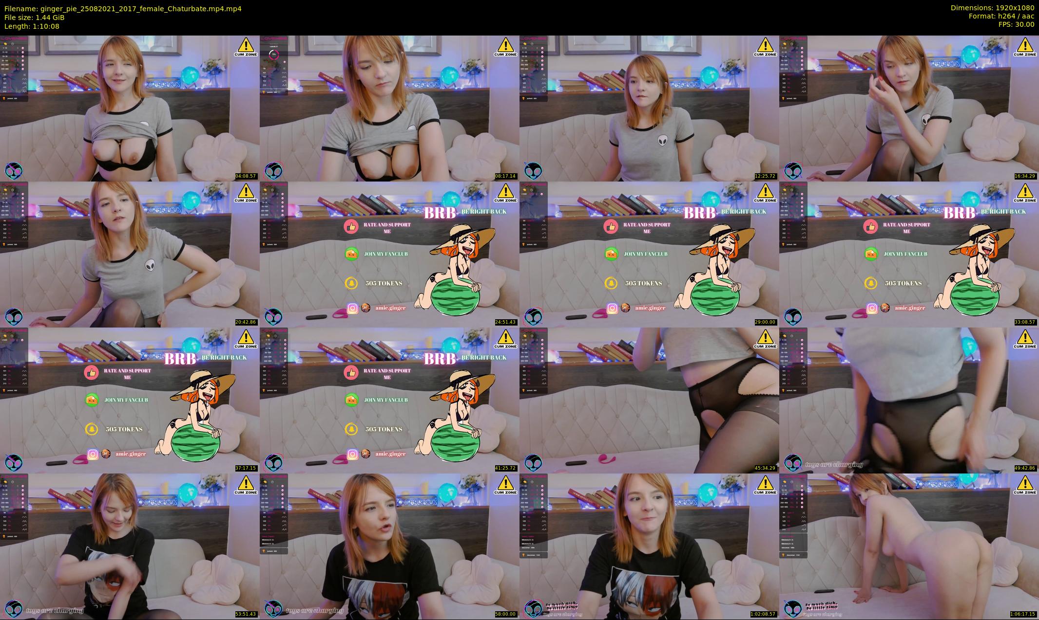 ginger_pie — 71 minute Chaturbate female cam show recording, 1080p, Aug 25, 2021