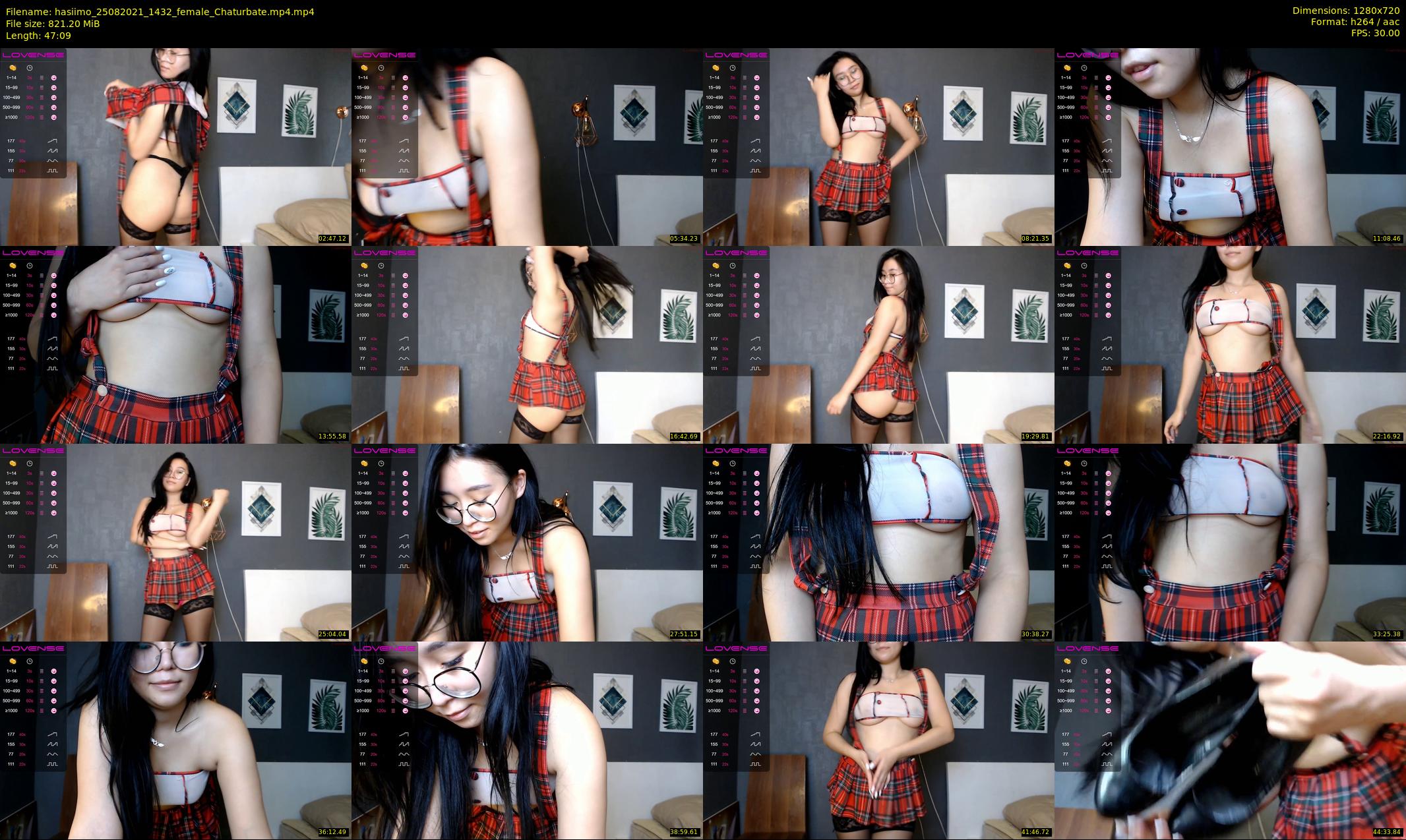 hasiimo — 48 minute Chaturbate female cam show recording, 720p, Aug 25, 2021