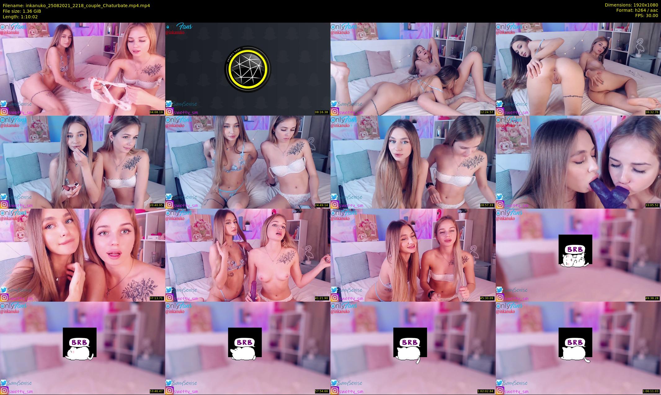 inkanuko — 71 minute Chaturbate couple cam show recording, 1080p, Aug 25, 2021