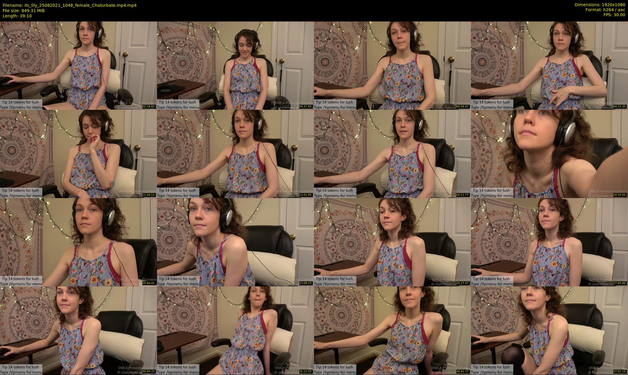 its_lily — 40 minute Chaturbate female cam show recording, 1080p, Aug 25, 2021