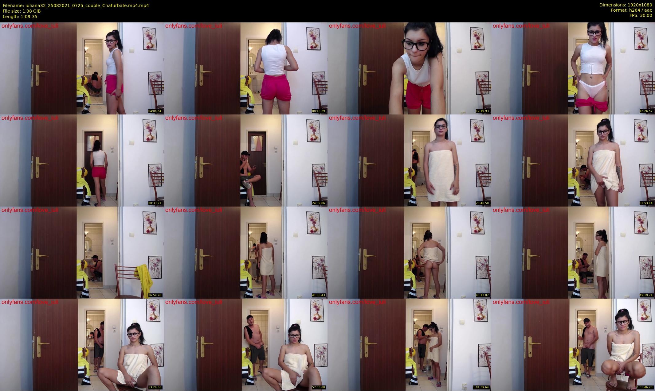 iuliana32 — 70 minute Chaturbate couple cam show recording, 1080p, Aug 25, 2021