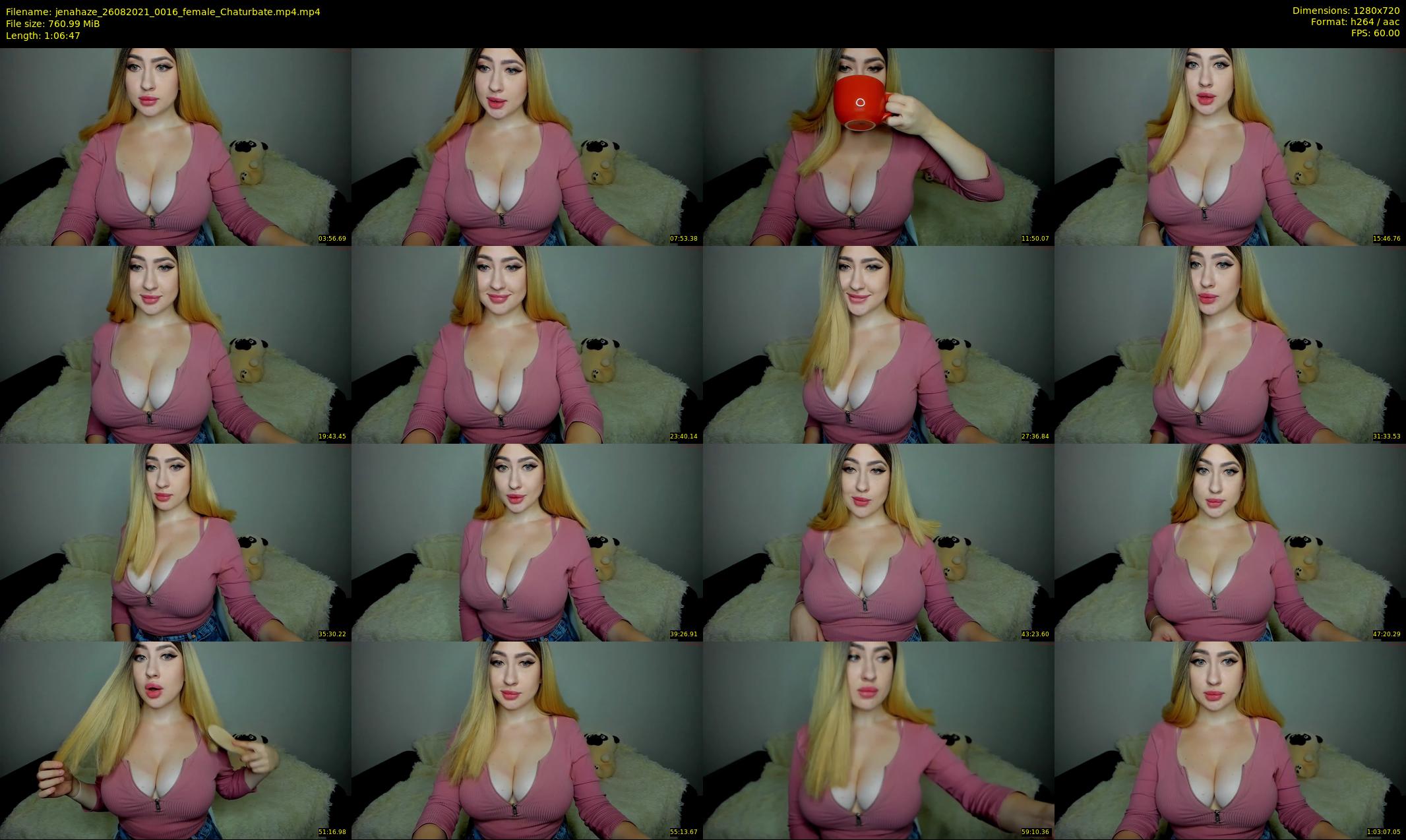 jenahaze — 67 minute Chaturbate female cam show recording, 720p, Aug 26, 2021