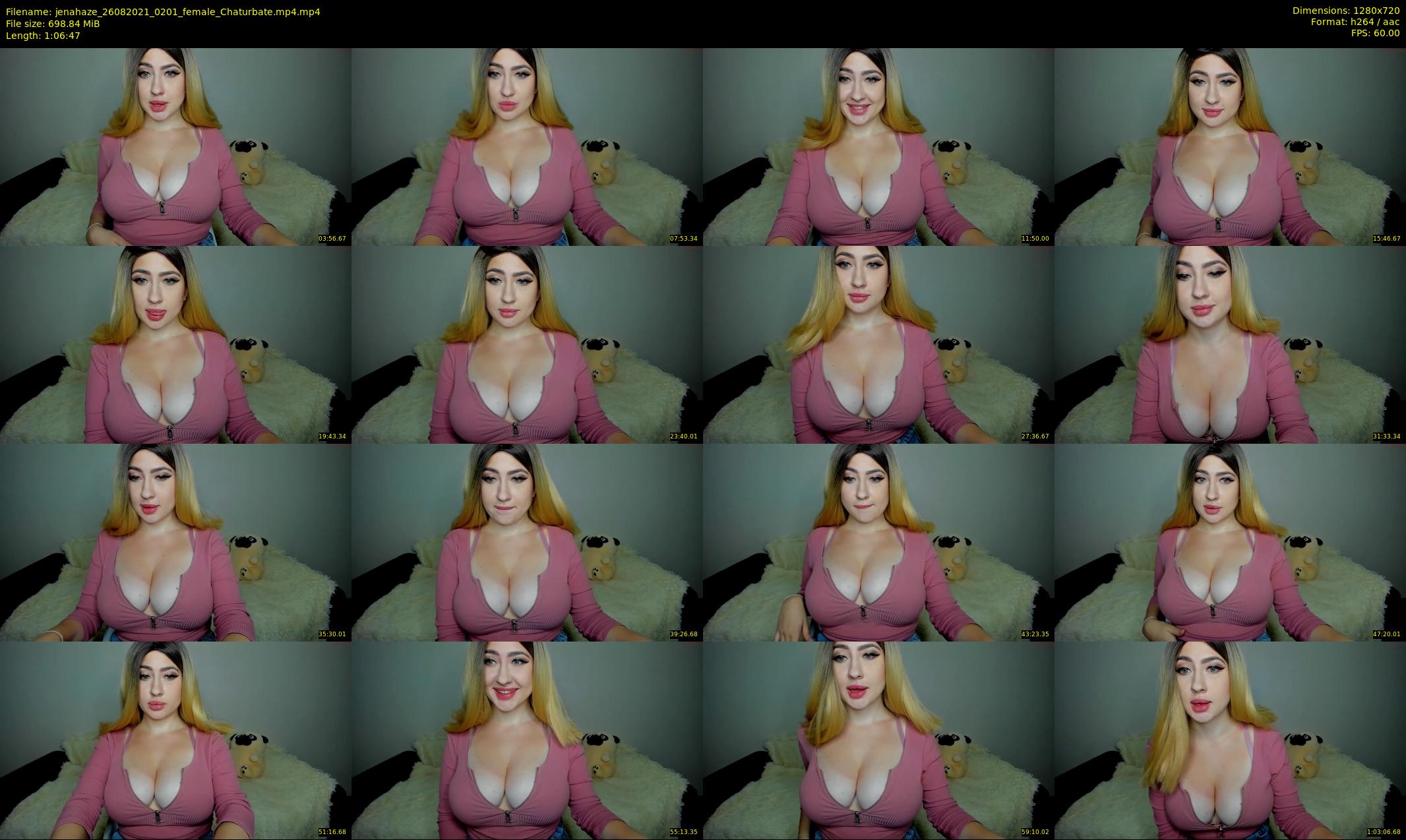 jenahaze — 67 minute Chaturbate female cam show recording, 720p, Aug 26, 2021