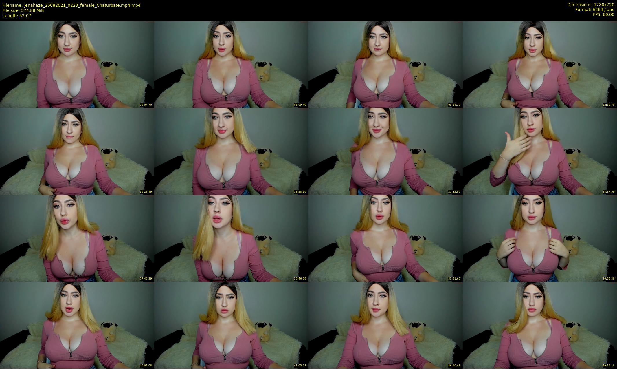 jenahaze — 53 minute Chaturbate female cam show recording, 720p, Aug 26, 2021