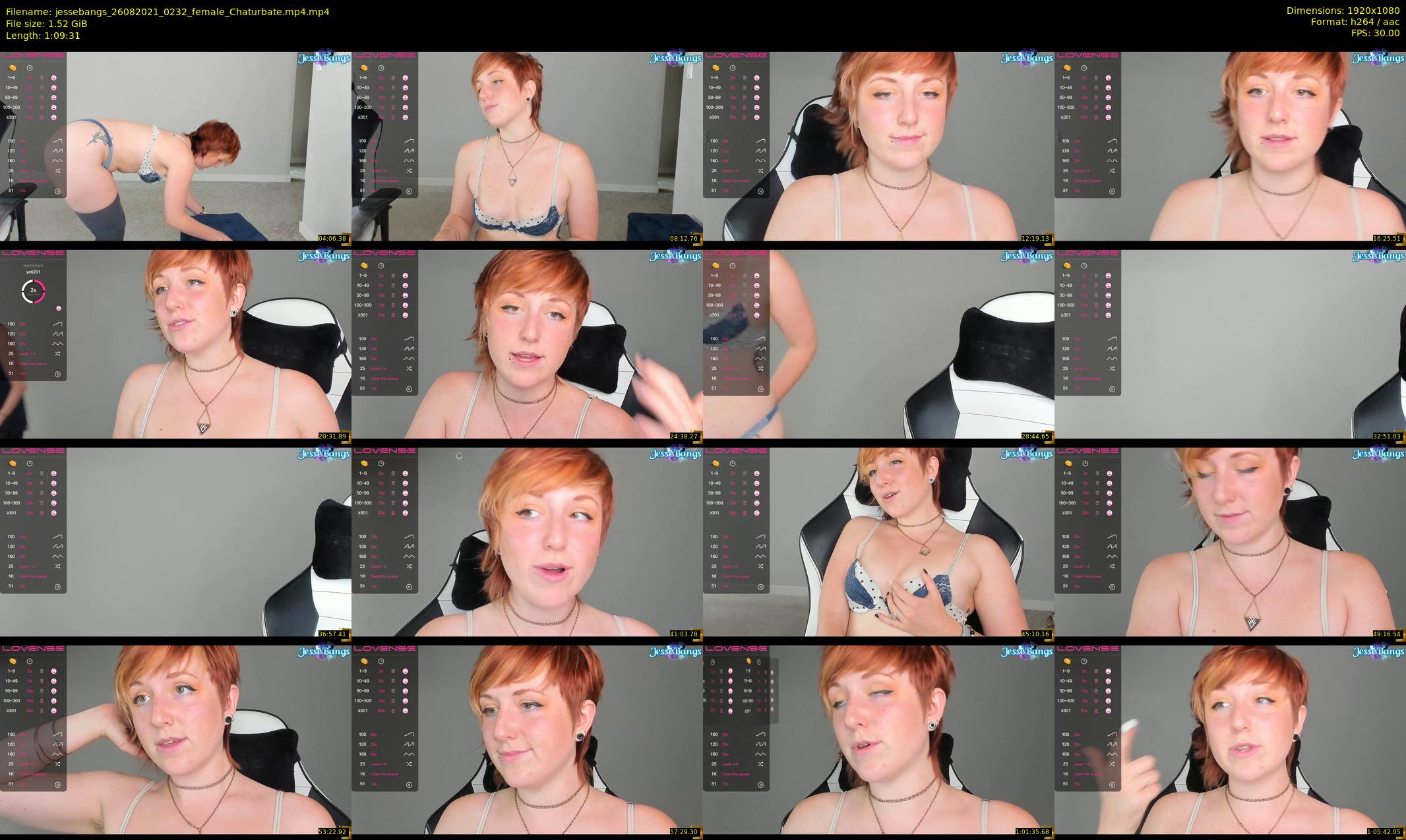 jessebangs — 70 minute Chaturbate female cam show recording, 1080p, Aug 26, 2021