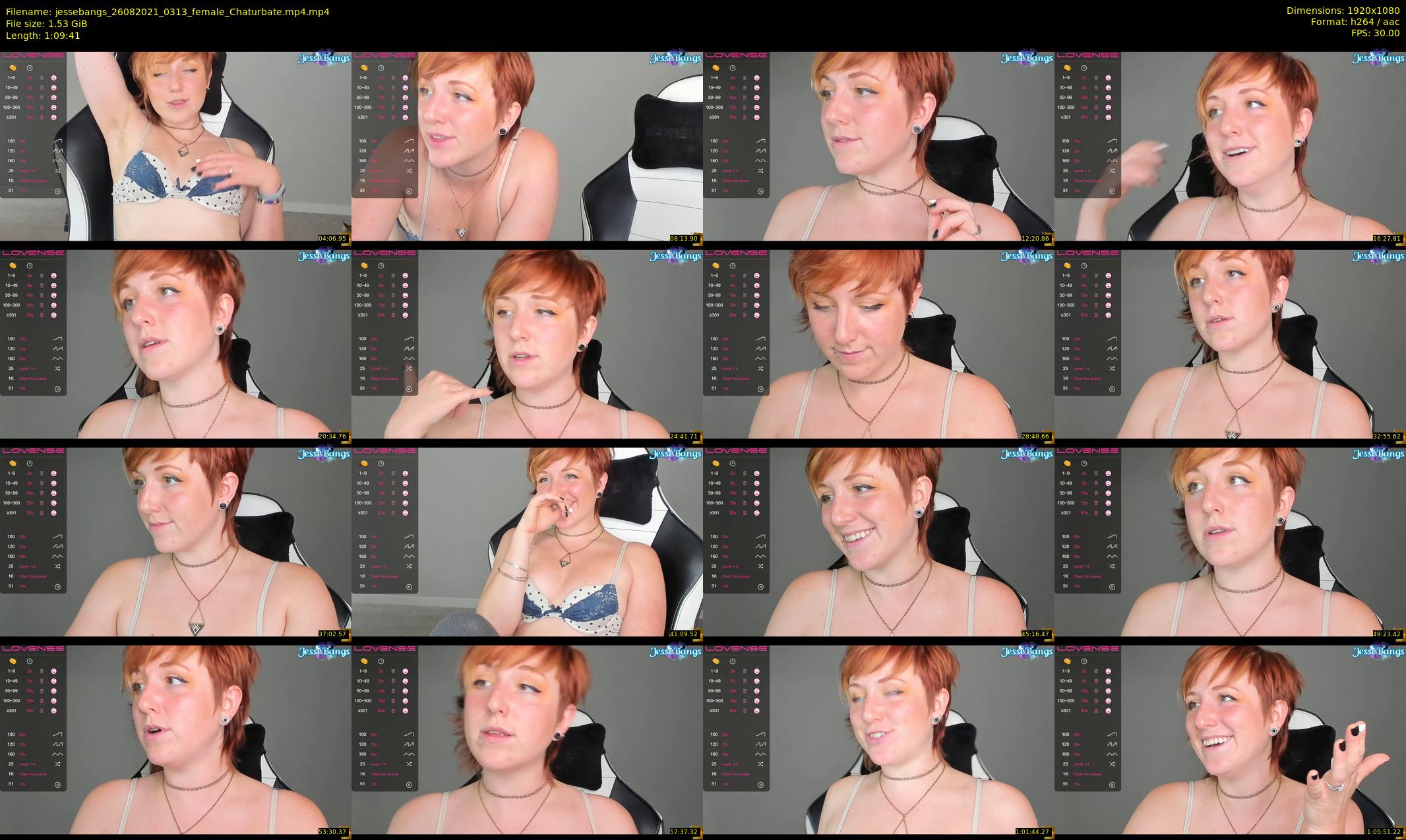 jessebangs — 70 minute Chaturbate female cam show recording, 1080p, Aug 26, 2021