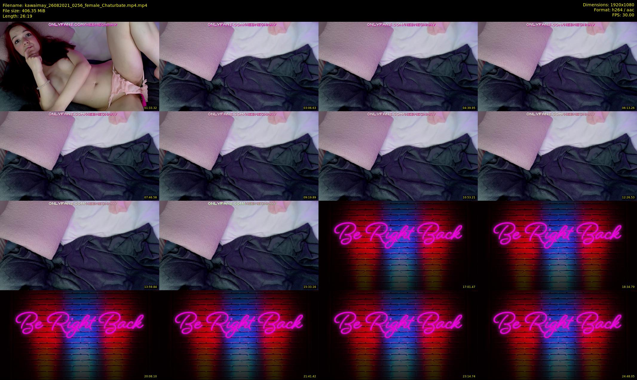 kawaimay — 27 minute Chaturbate female cam show recording, 1080p, Aug 26, 2021